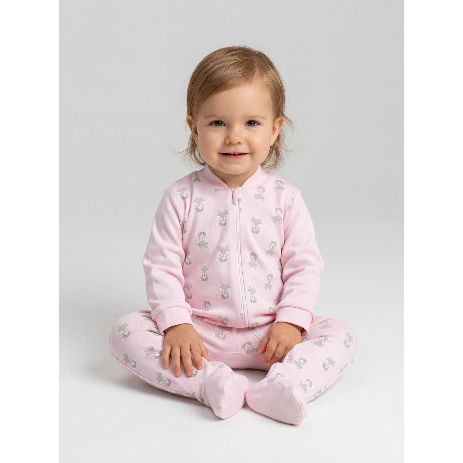 Schlafstrampler mit Fuß - 3er Set