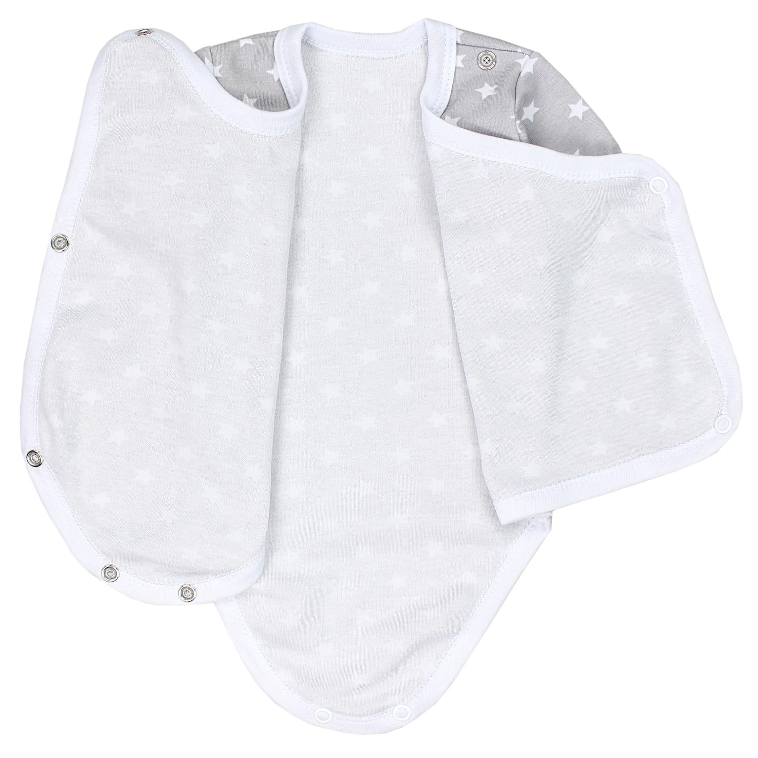 Baby Kurzarm Wickelbody mit Aufdruck - 5er Set