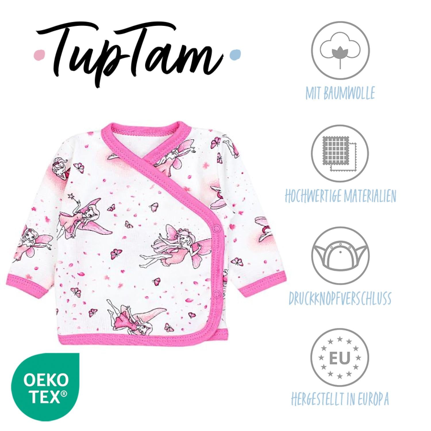 Langarm- Wickelshirt - 5er Set