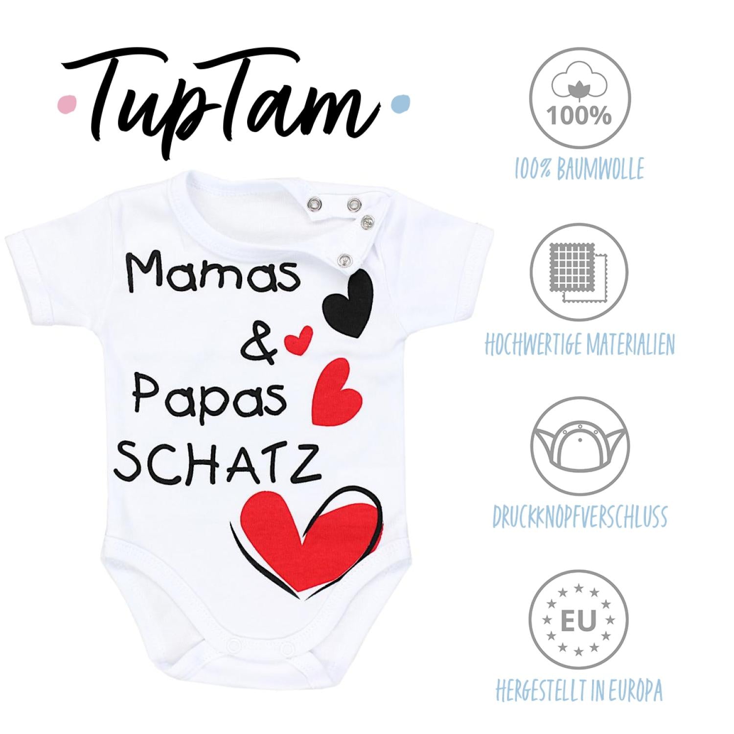 Baby Kurzarm Body mit Aufdruck