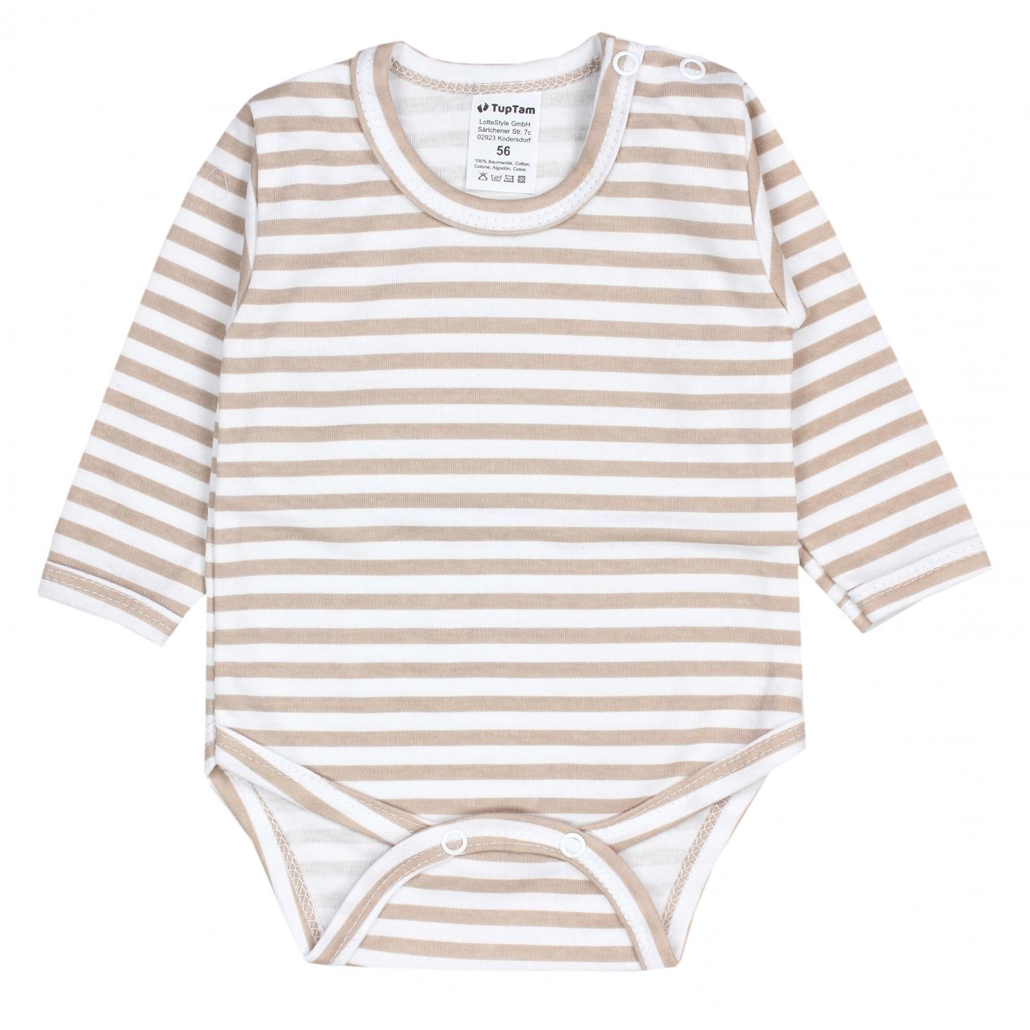 Baby Body Langarm Unifarben - 5er Set