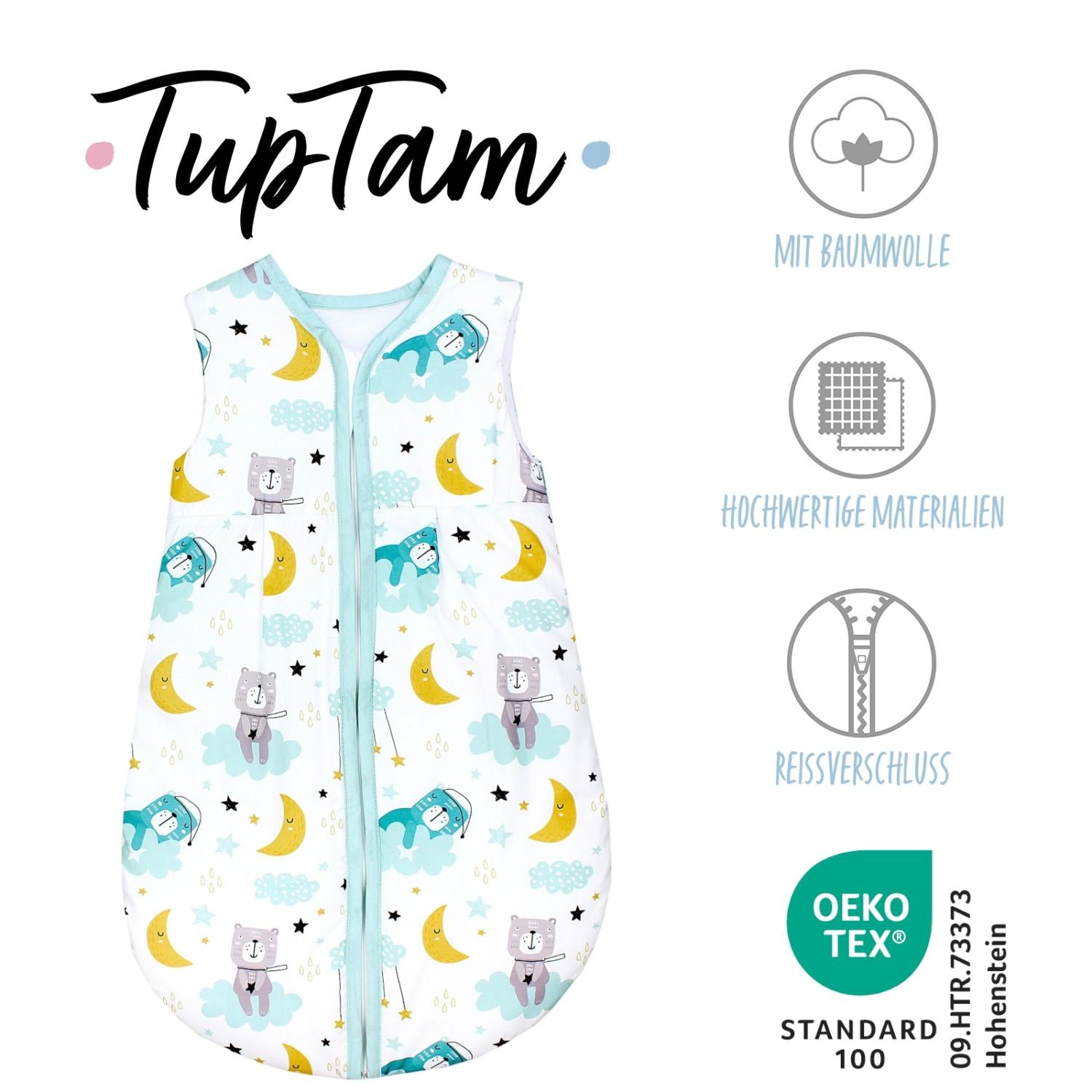 Kugelschlafsack ohne Ärmel 2,5 TOG