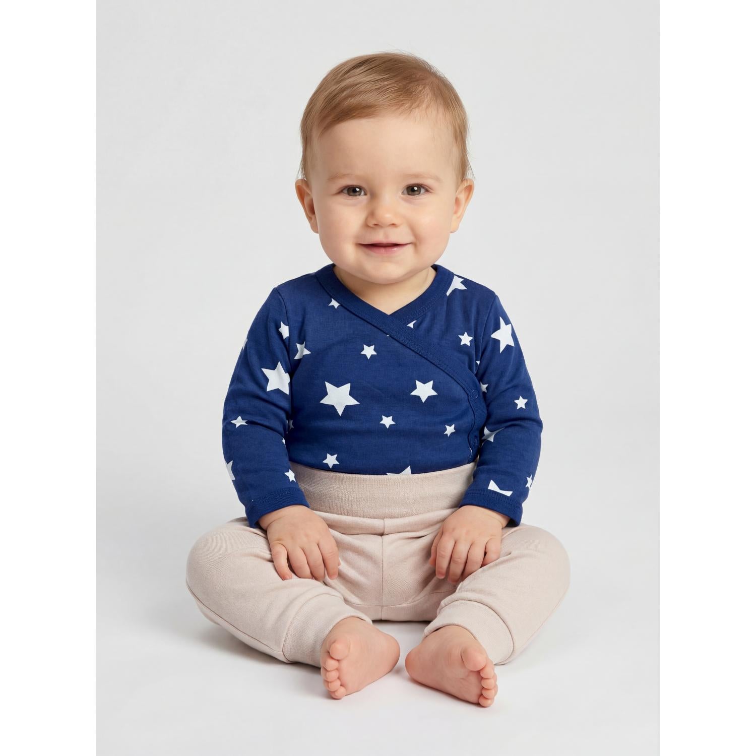 Langarm Wickelshirt - 5er Set