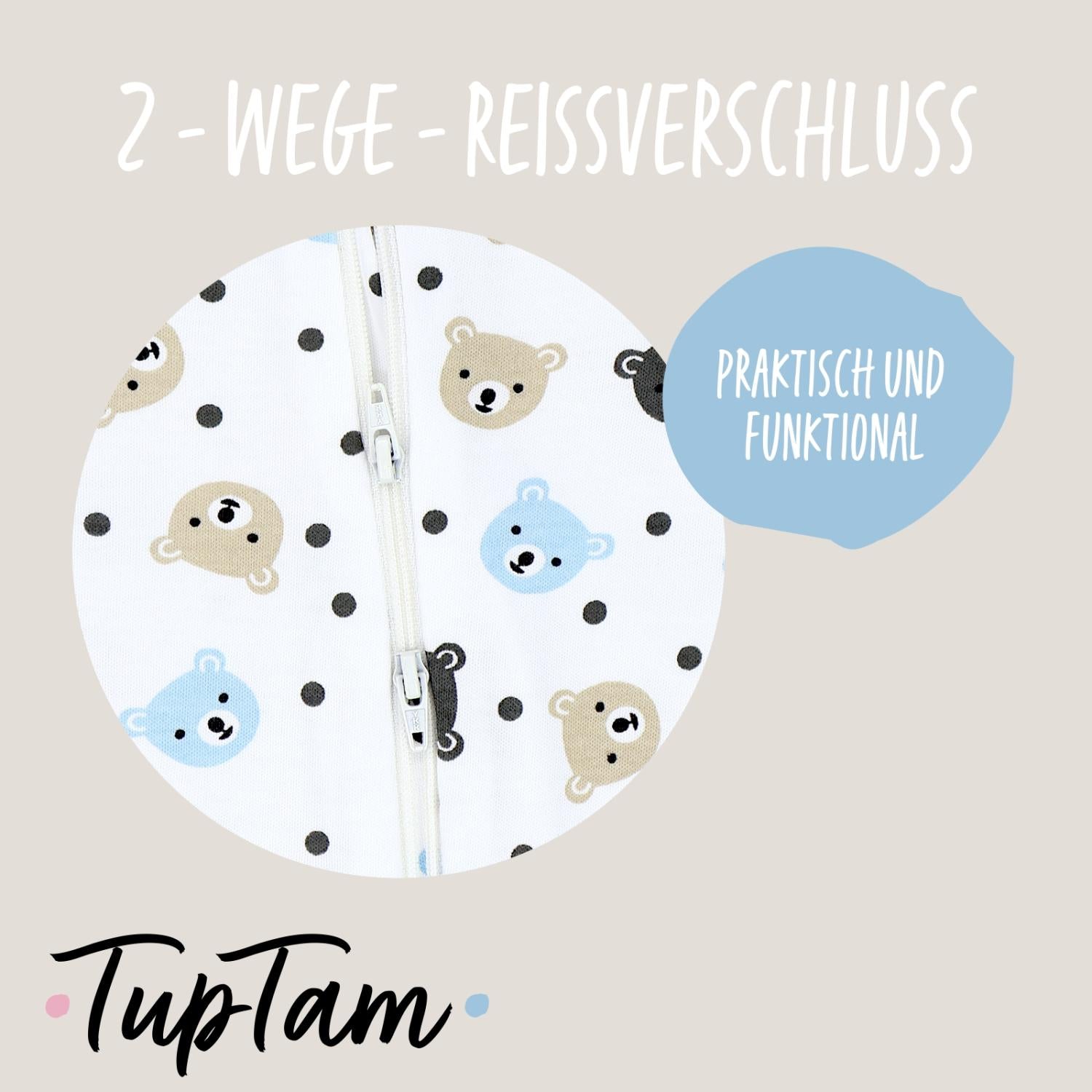 Schlafstrampler mit Fuß - 3er Set