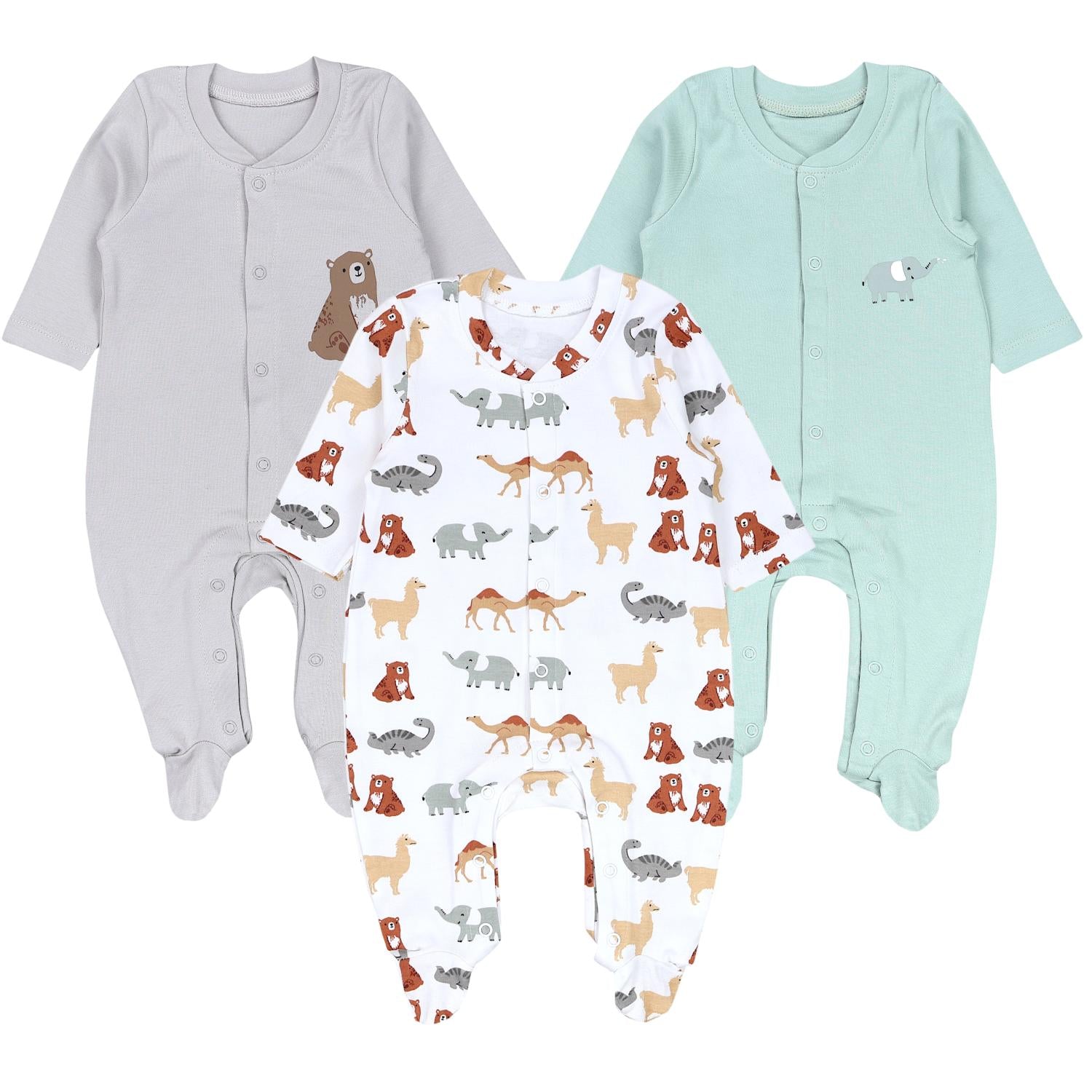 Schlafstrampler Langarm - 3er Set