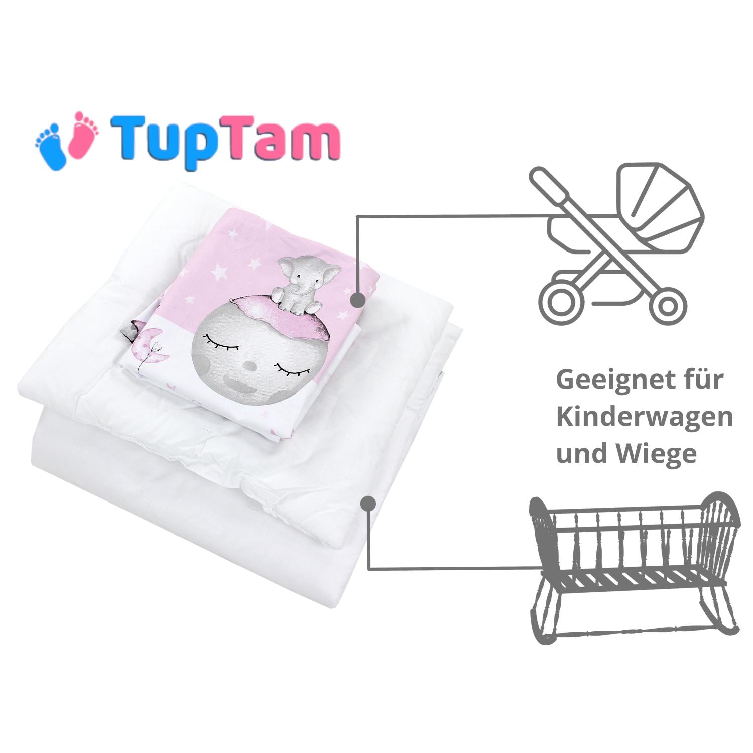 Baby Bettdecken Wiegenset (4-teilig)