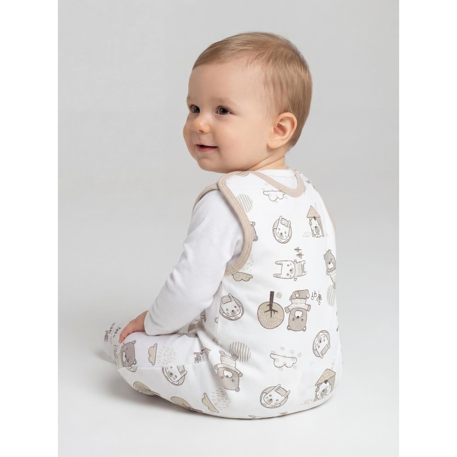 Strampler mit Aufdruck- 5er Pack