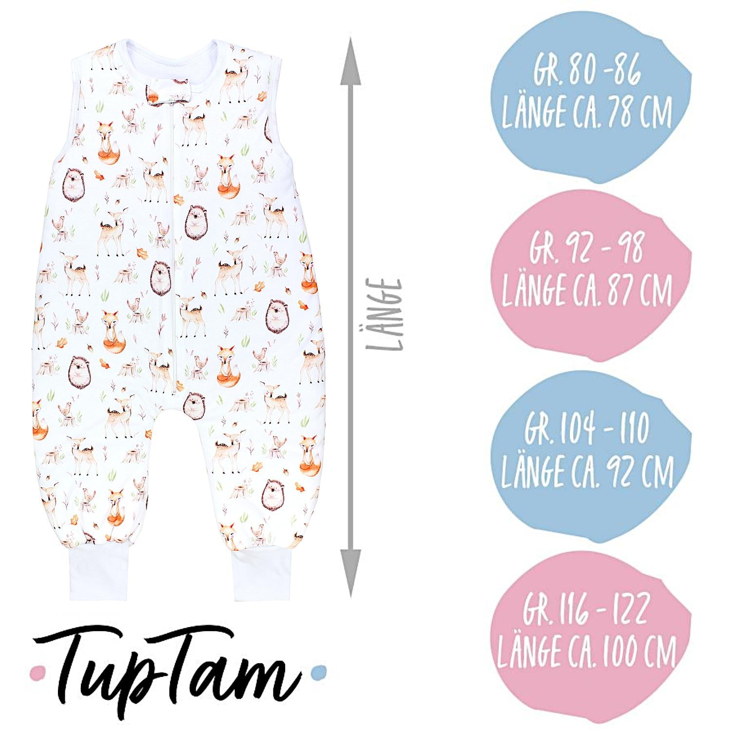 Schlafsack mit Füßen 2.5 TOG