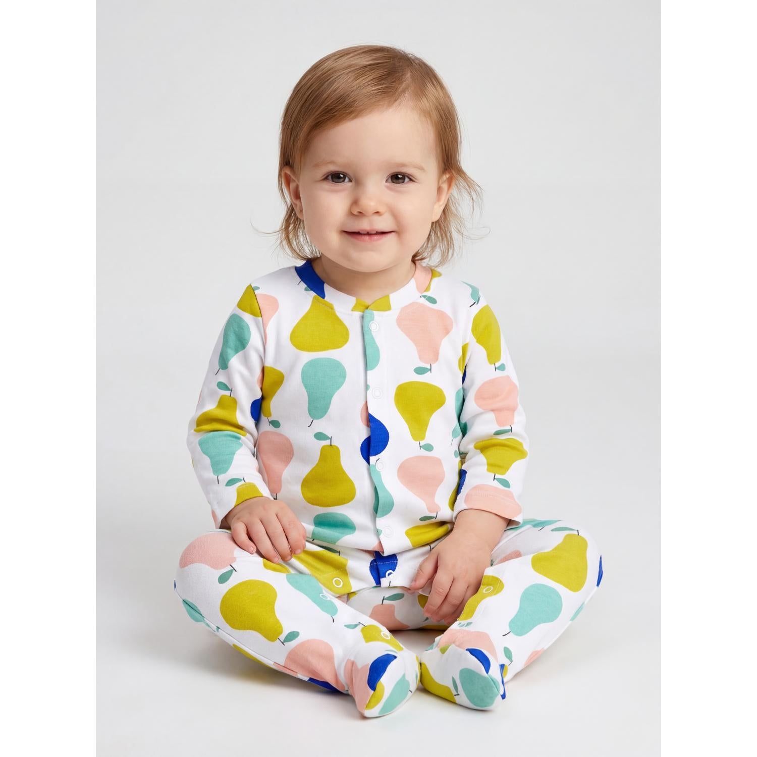 Schlafstrampler mit Fuß - 3er Set