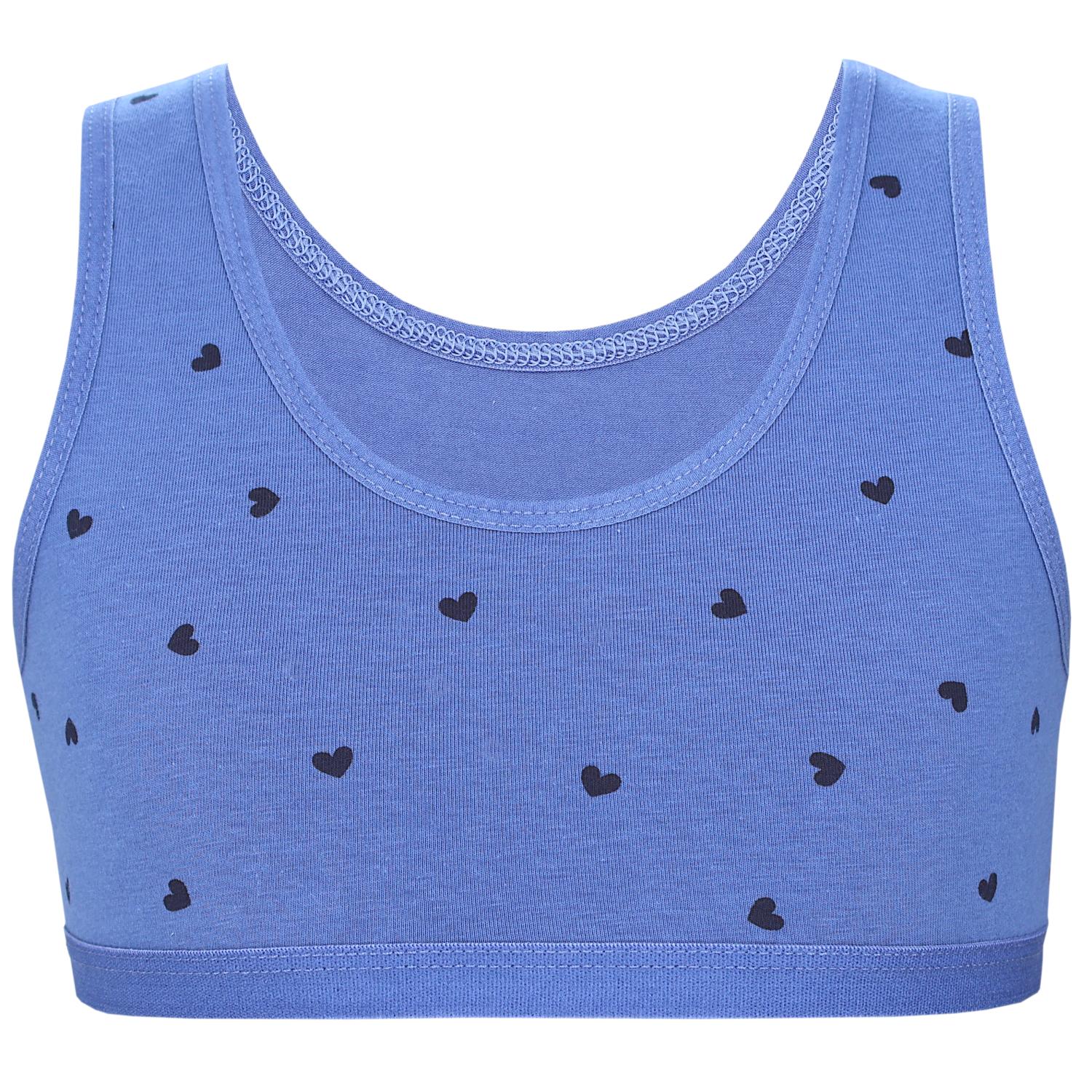 Mädchen Bustier breite Träger- 5er Set