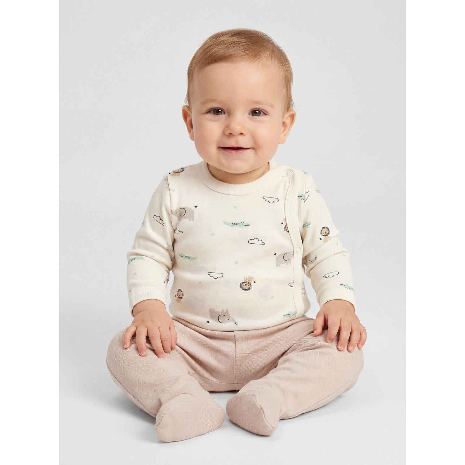 Langarm Wickelbody - 5er Set