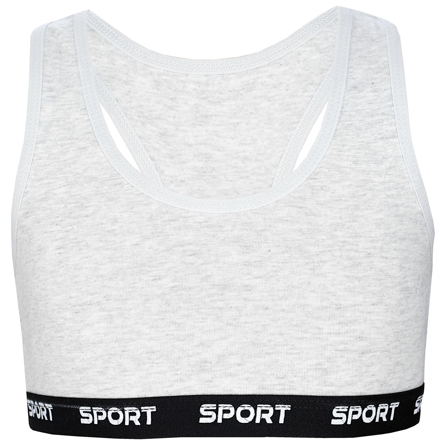 Mädchen Bustier mit breiten Trägern & Racerback (5er Pack)