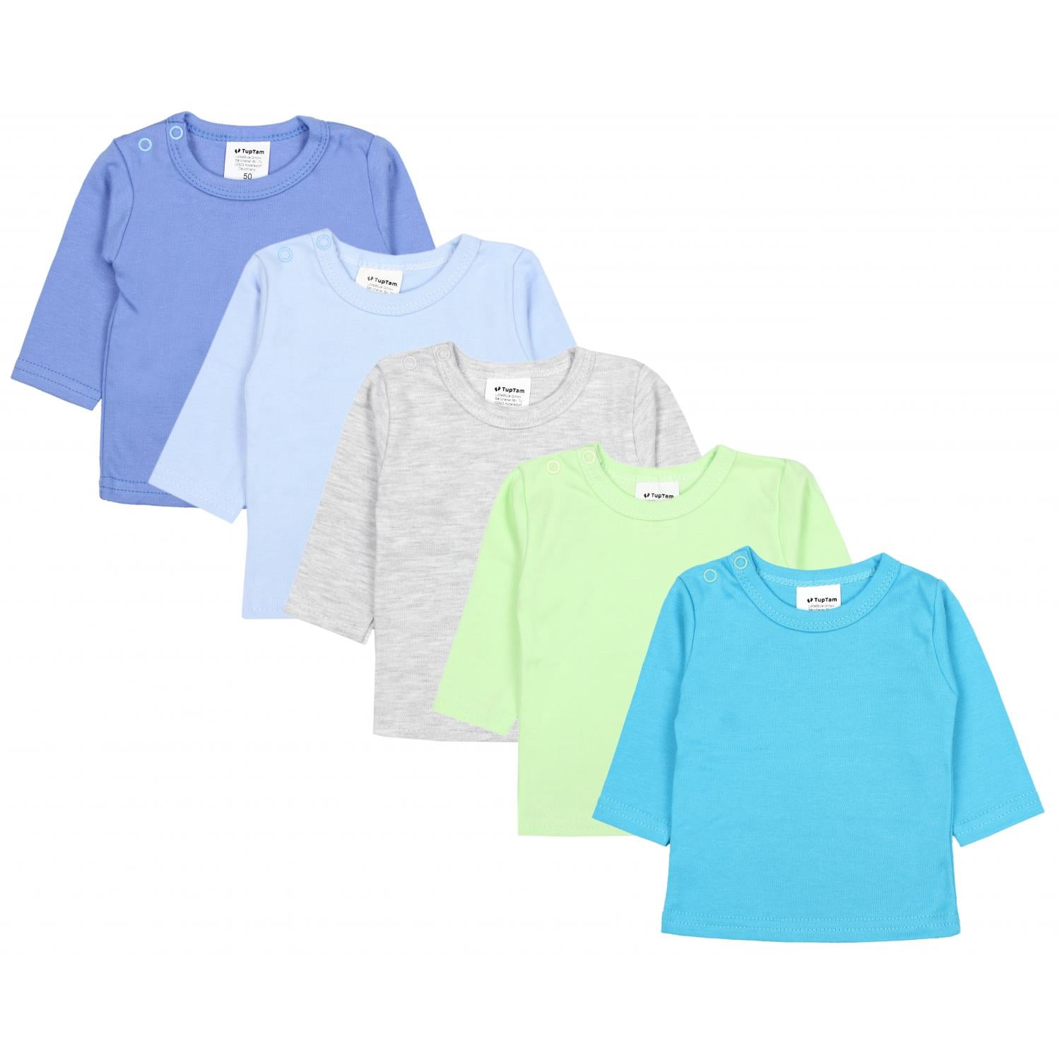 Langarmshirt - 5er Set