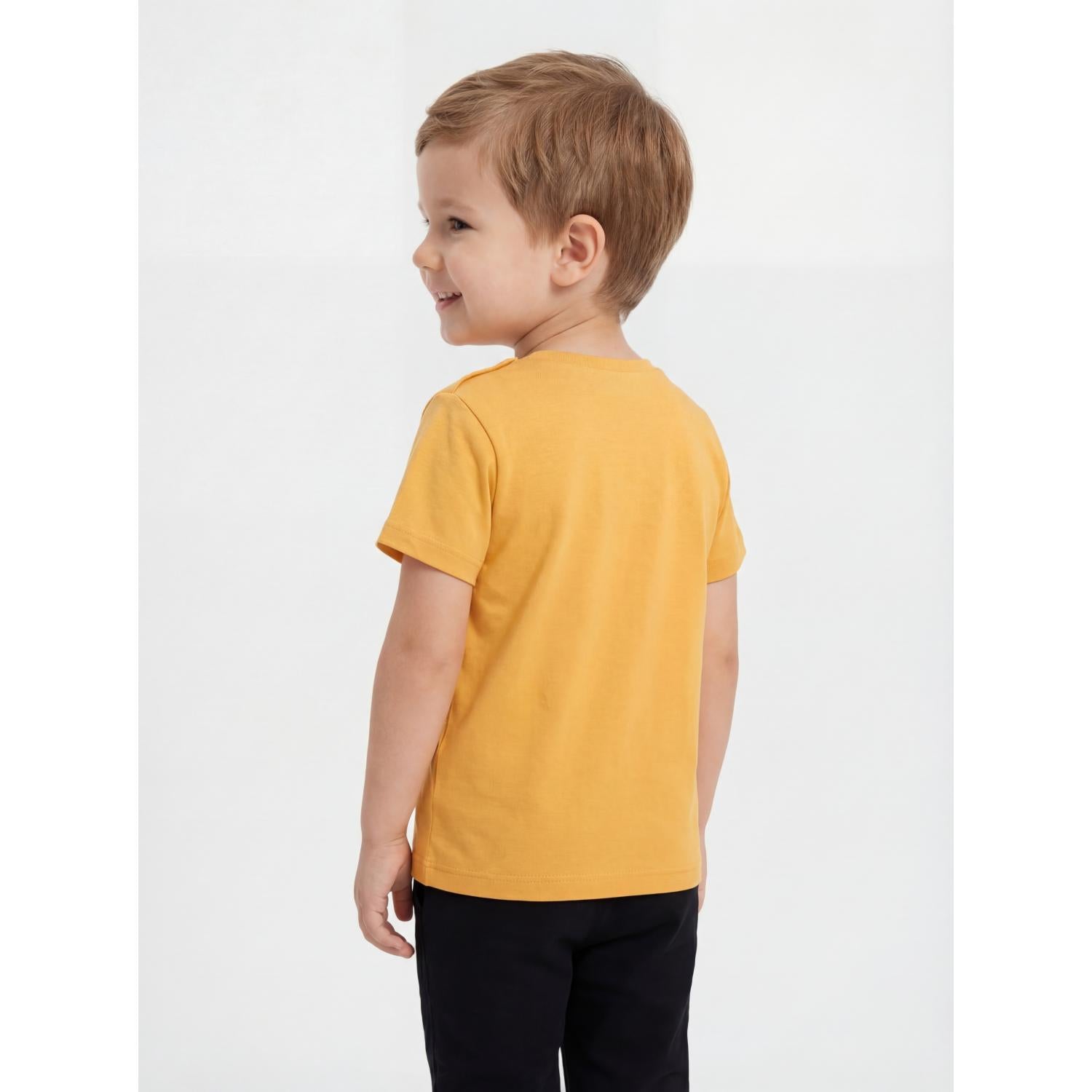 Kurzarm-Shirt mit Aufdruck - 5er Set