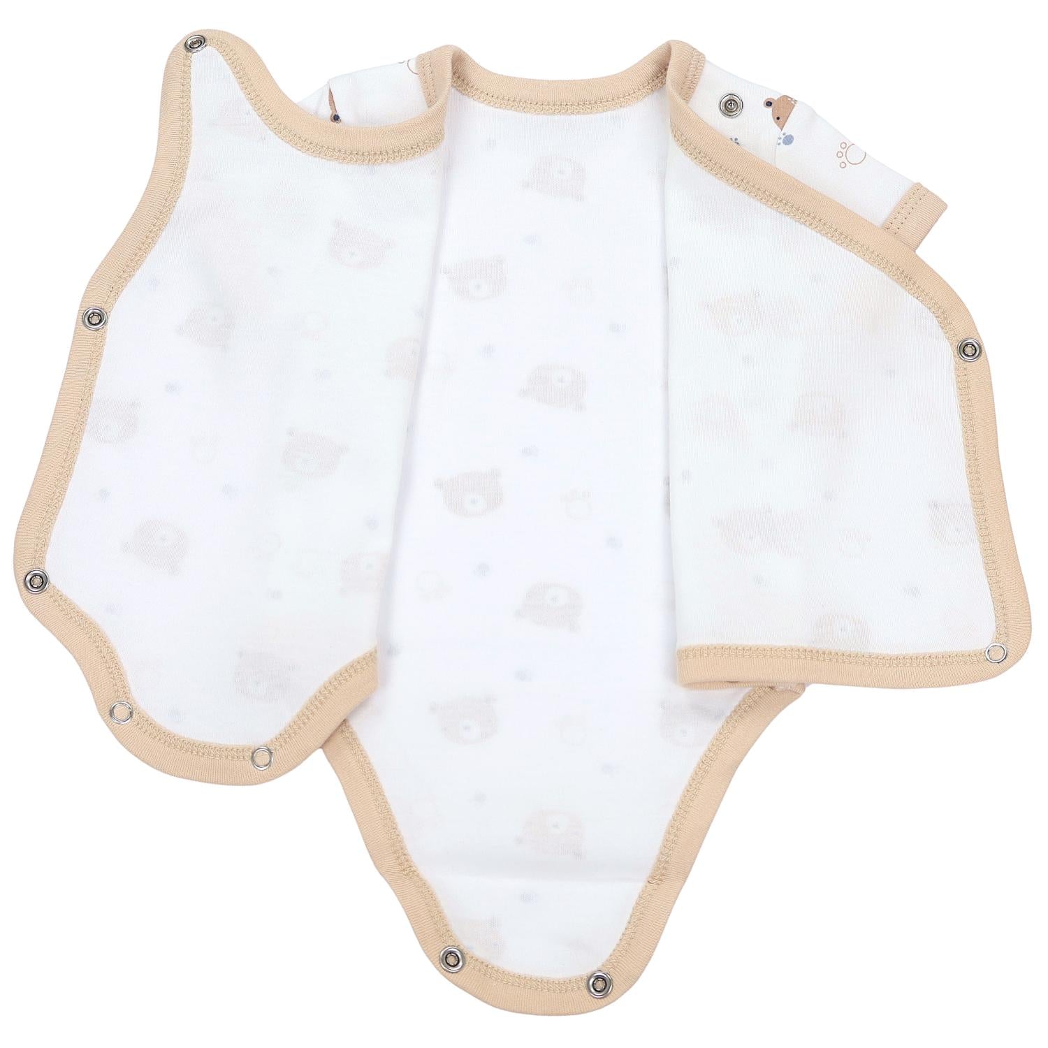 Baby Kurzarm Wickelbody mit Aufdruck - 5er Set