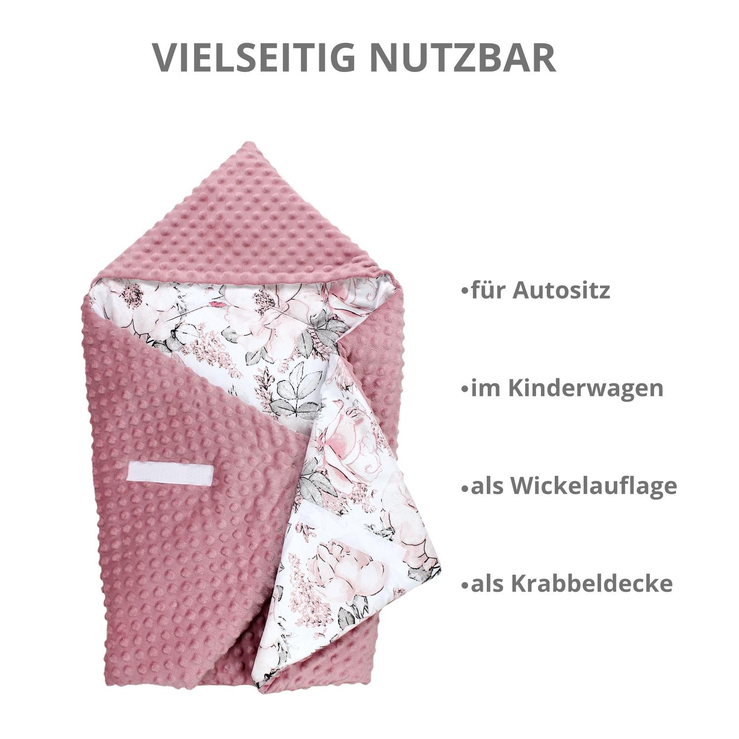 Baby Einschlagdecke und Wiegendecke - 2er Set