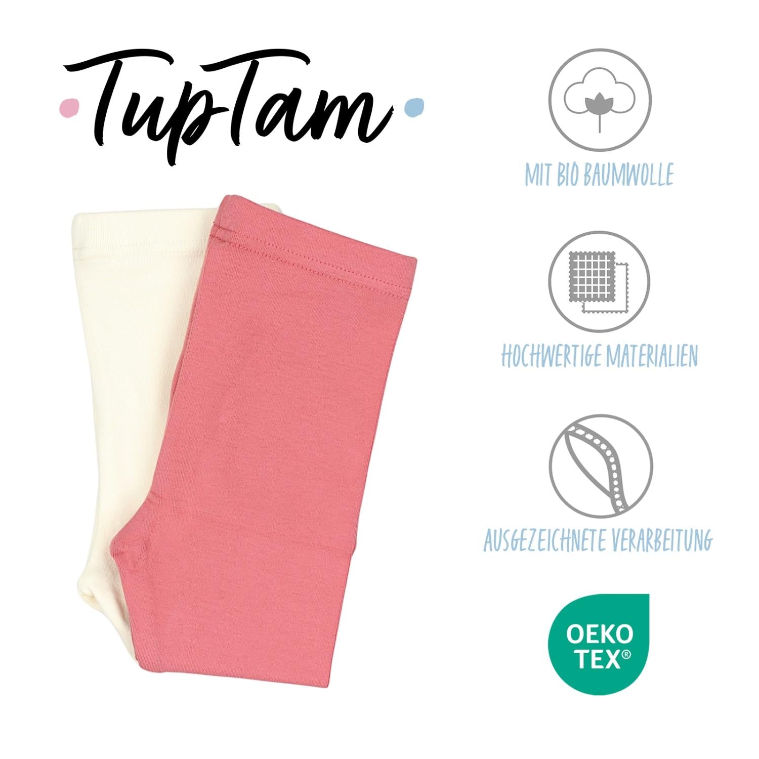 Weiche Leggings Mädchen 2er Pack
