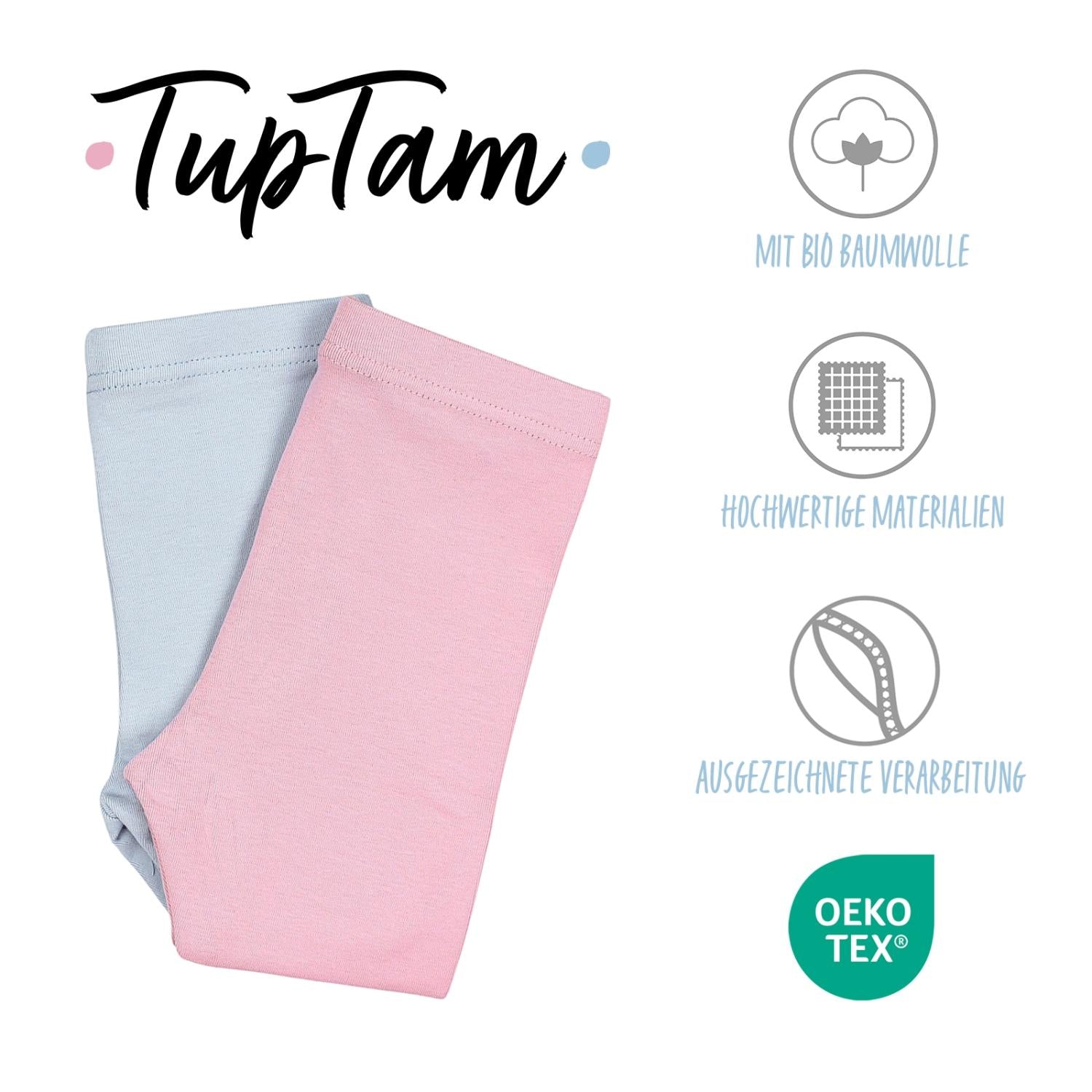 Weiche Leggings Mädchen 2er Pack