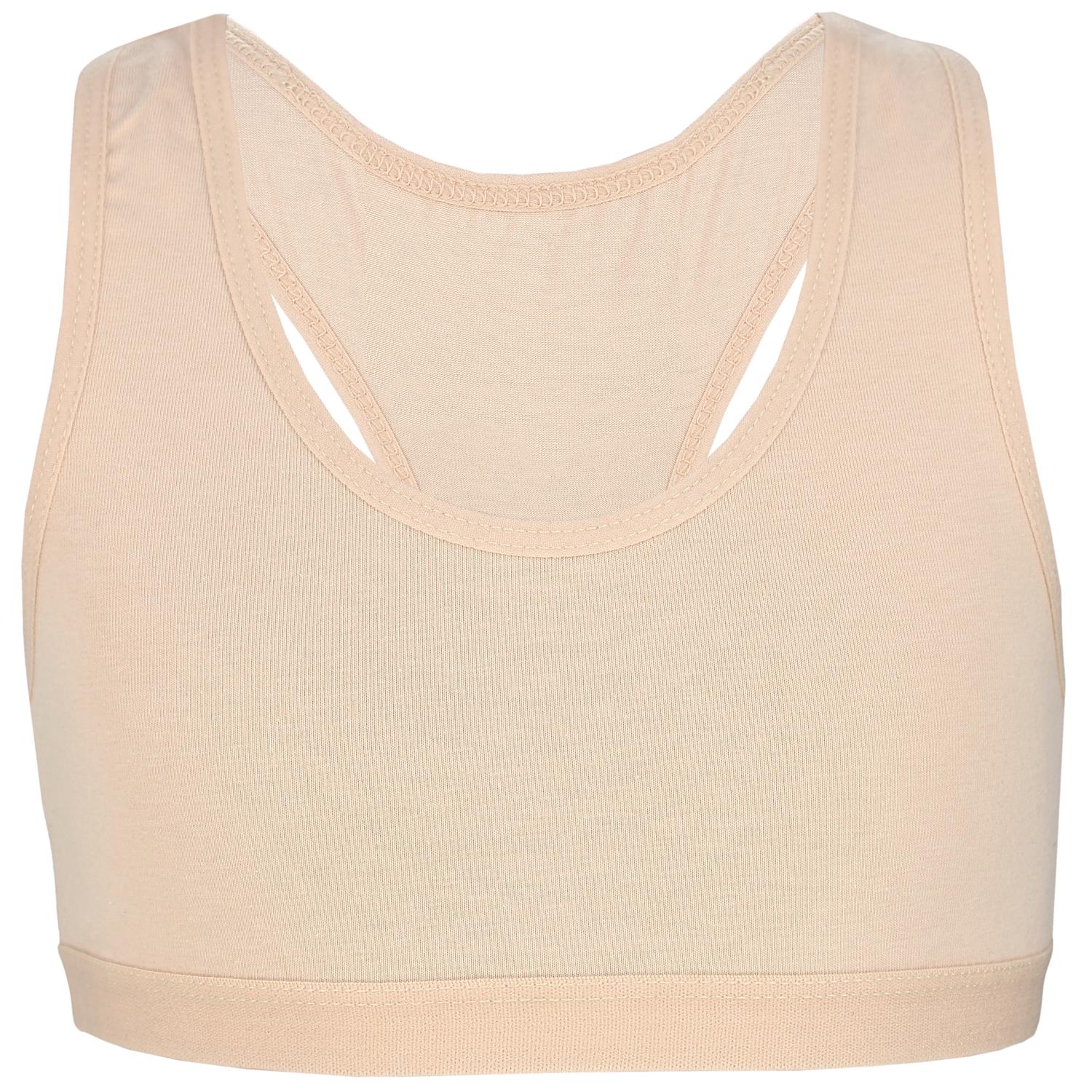 Mädchen Bustier mit breiten Trägern & Racerback (5er Pack)