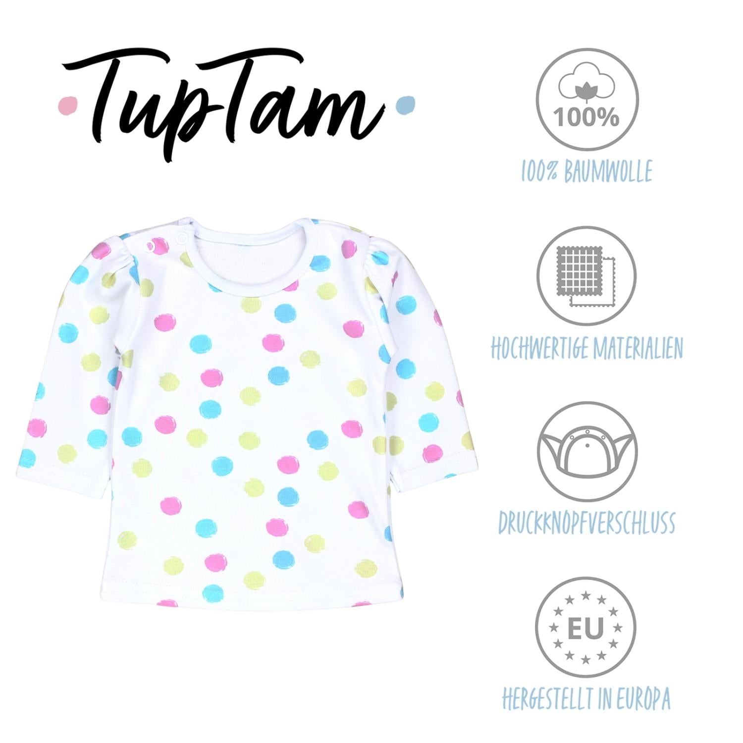 Baby Mädchen Langarmshirt 5er Set