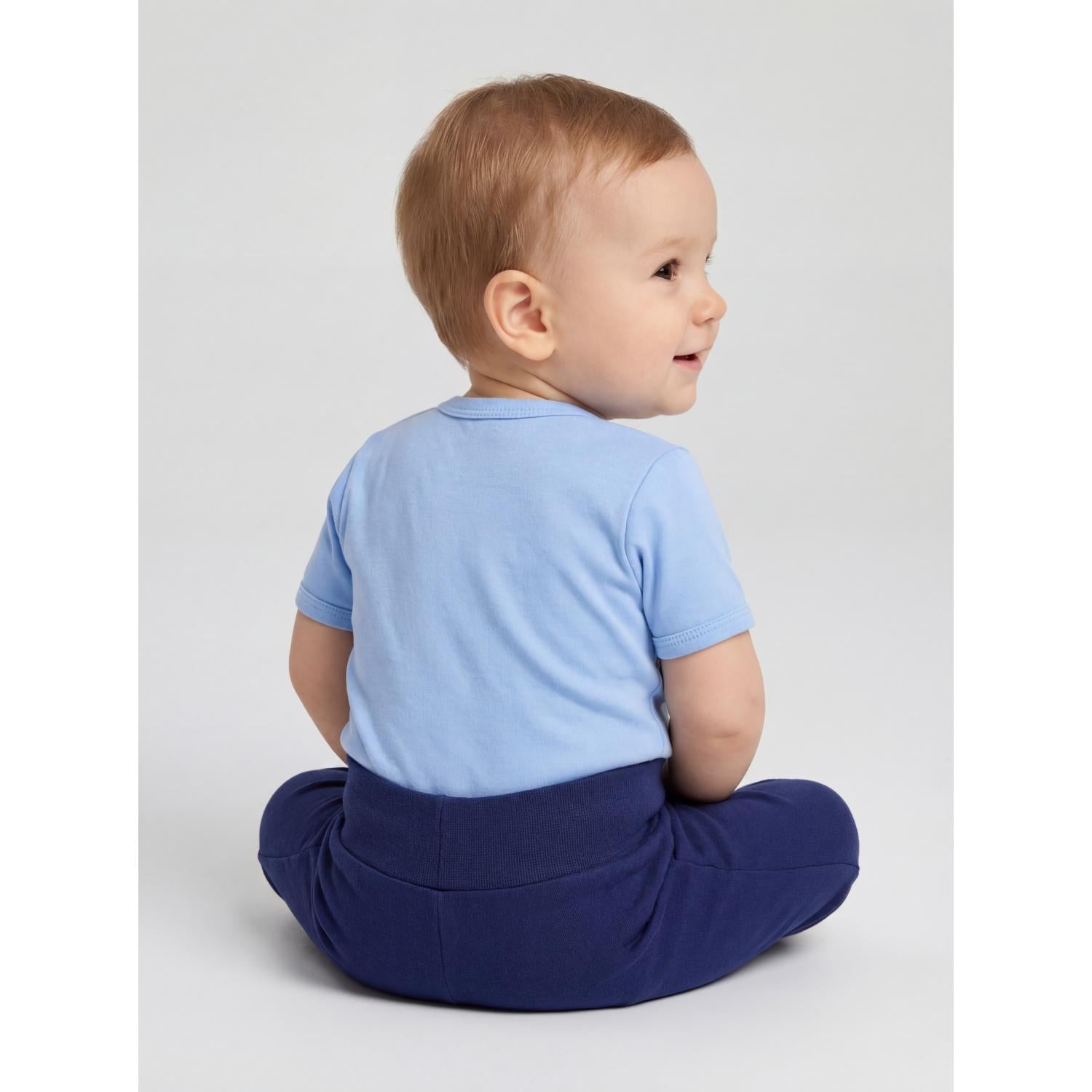 Baby Kurzarm Wickelbody mit Aufdruck - 5er Set