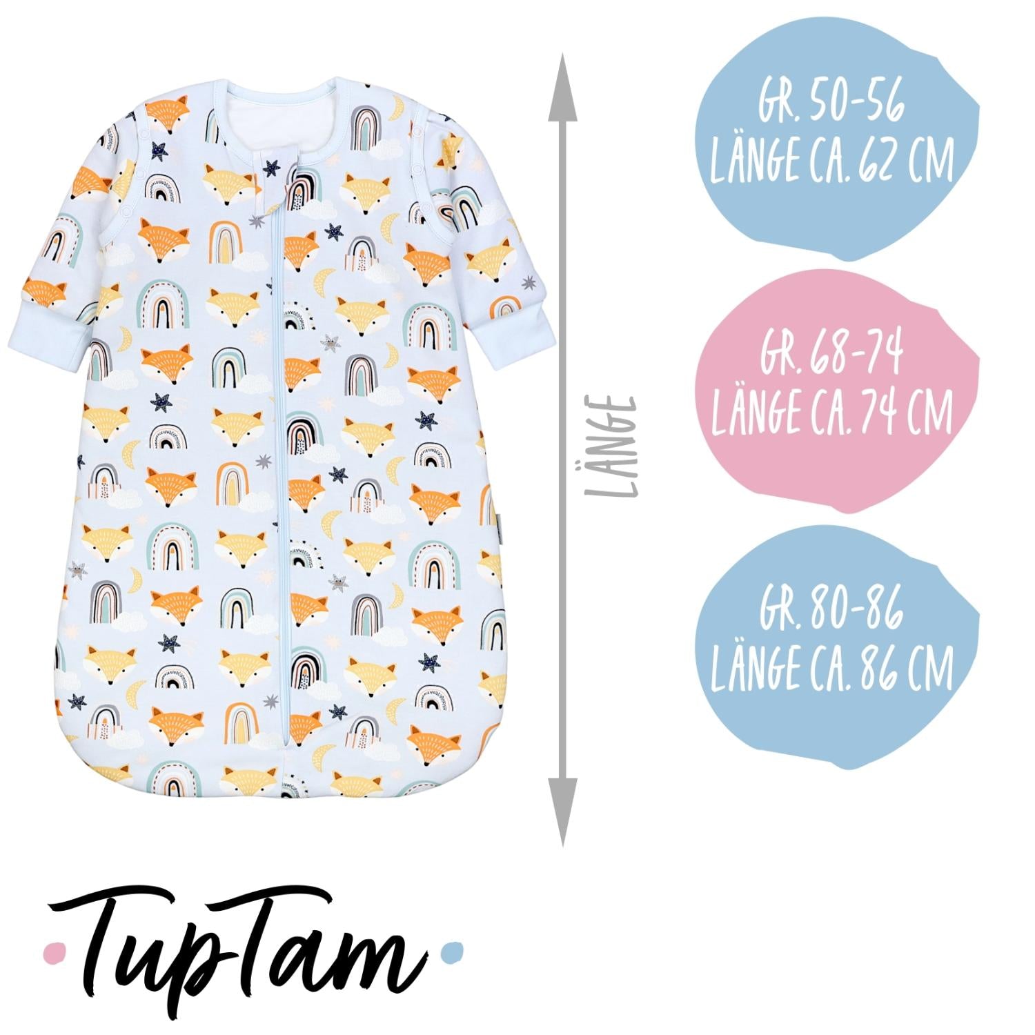 Schlafsack mit abnehmbaren Ärmeln 2.5 TOG