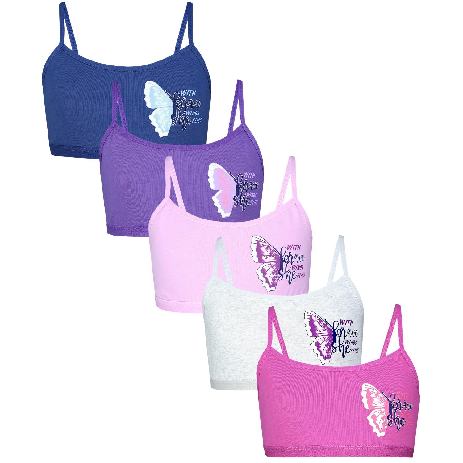 Mädchen Bustier - 5er Set