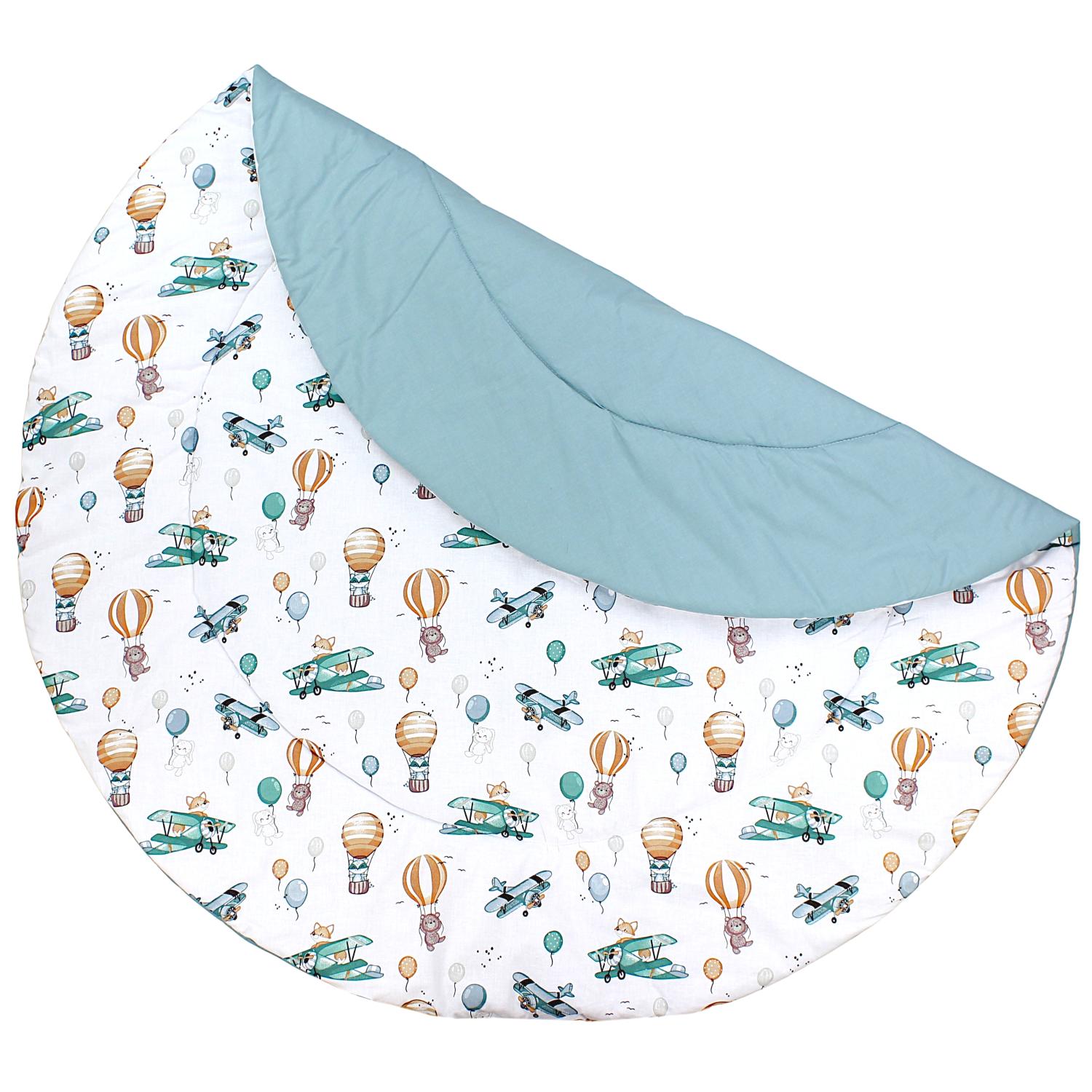 Gepolsterte XXL Krabbeldecke 120 x 120 cm