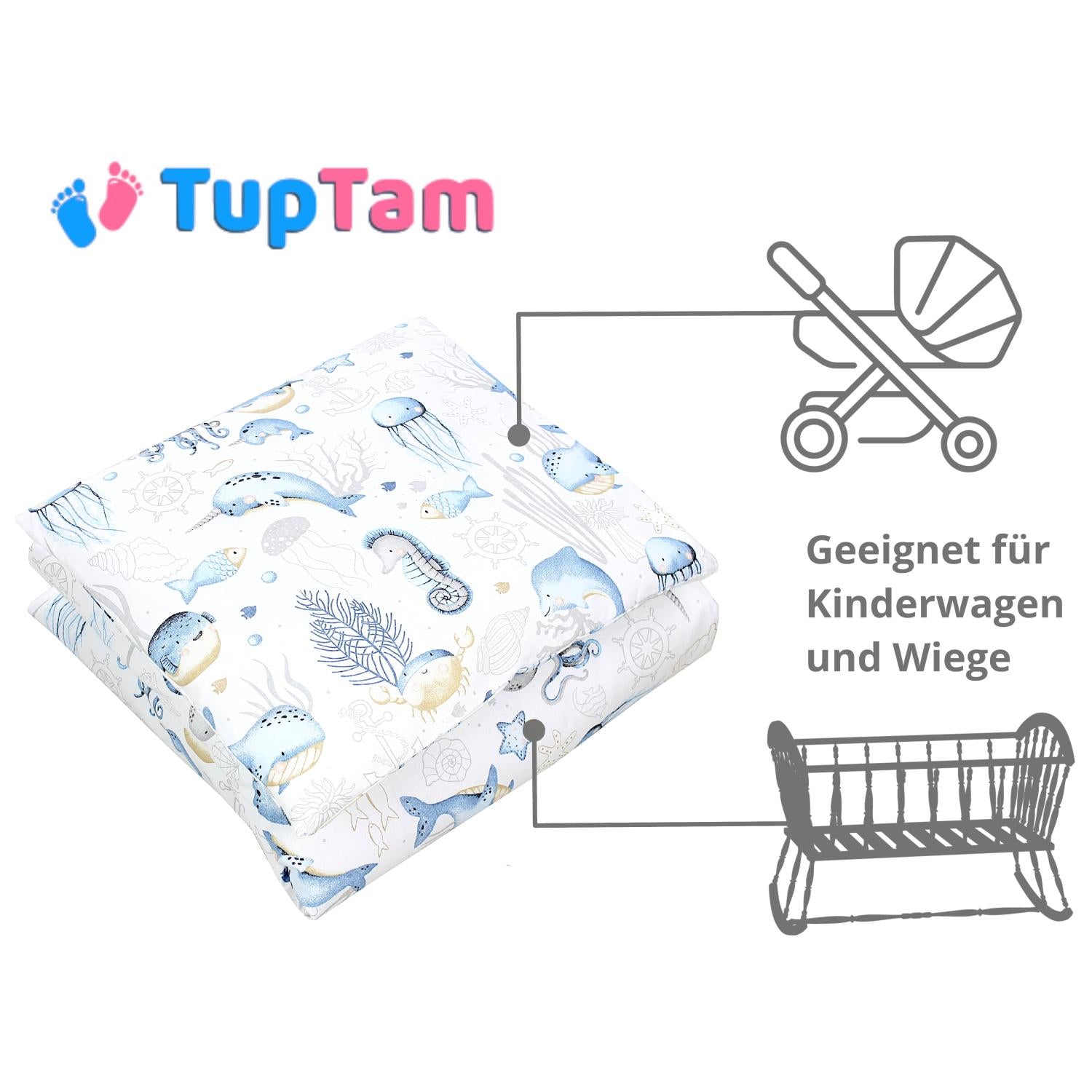 Baby Bettdecken Wiegenset (4-teilig)