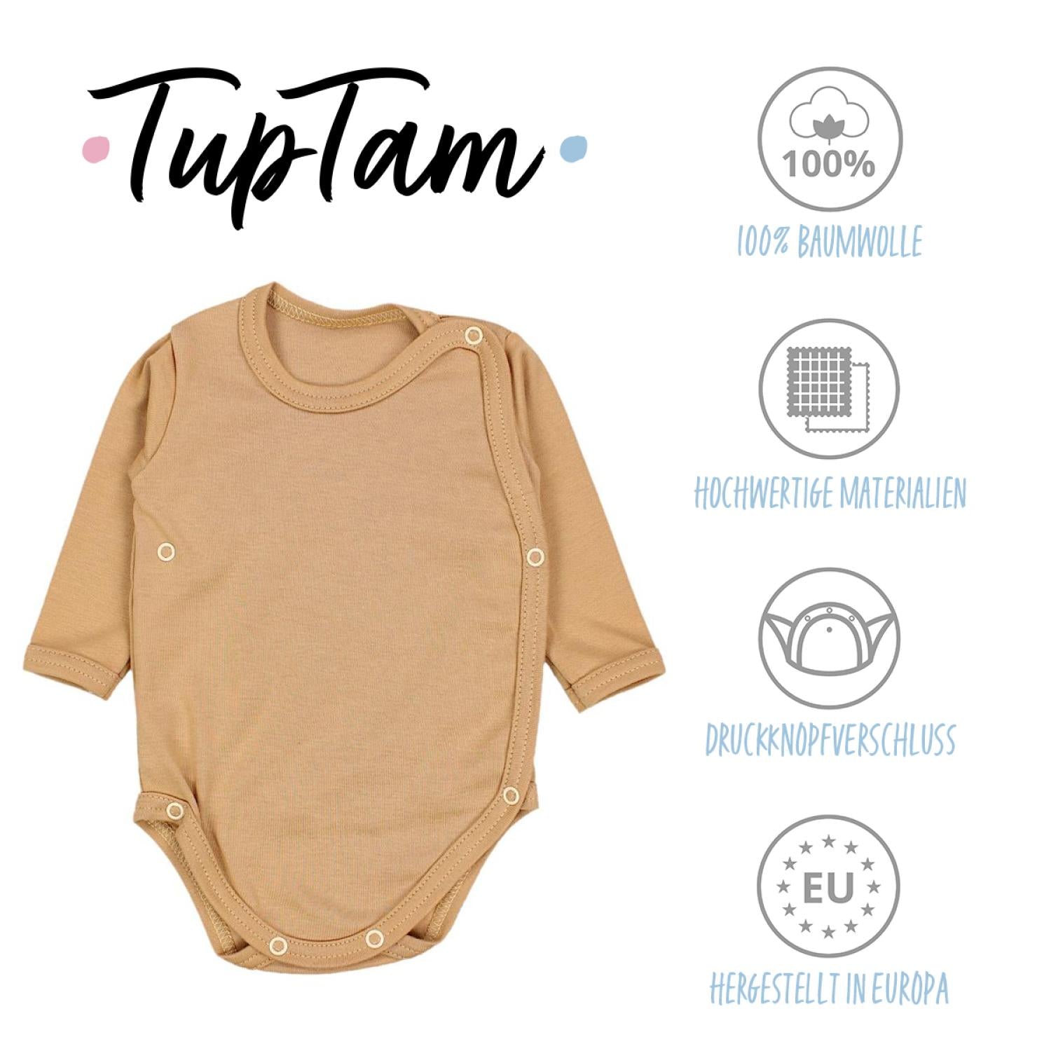 Langarm Wickelbody - 5er Set