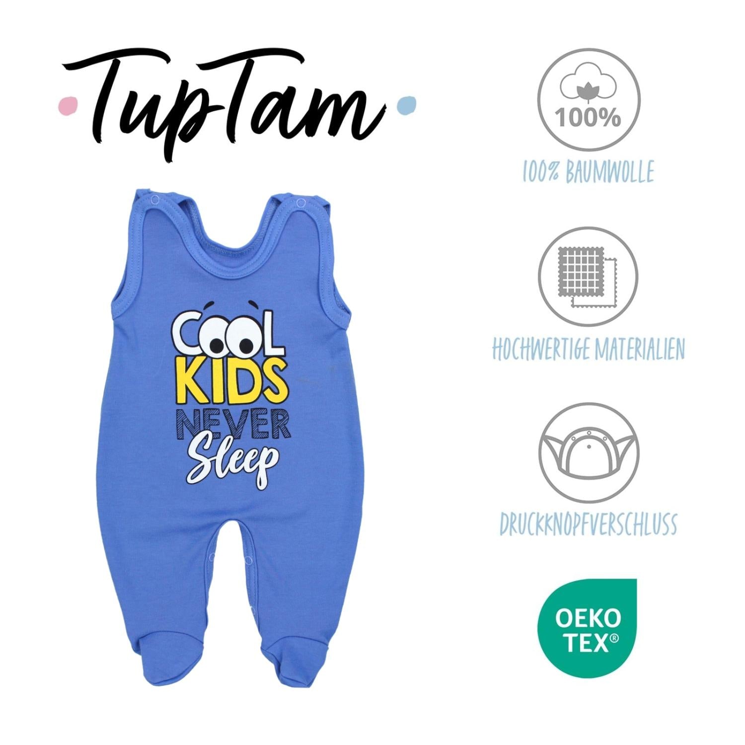 Strampler mit Aufdruck- 5er Pack