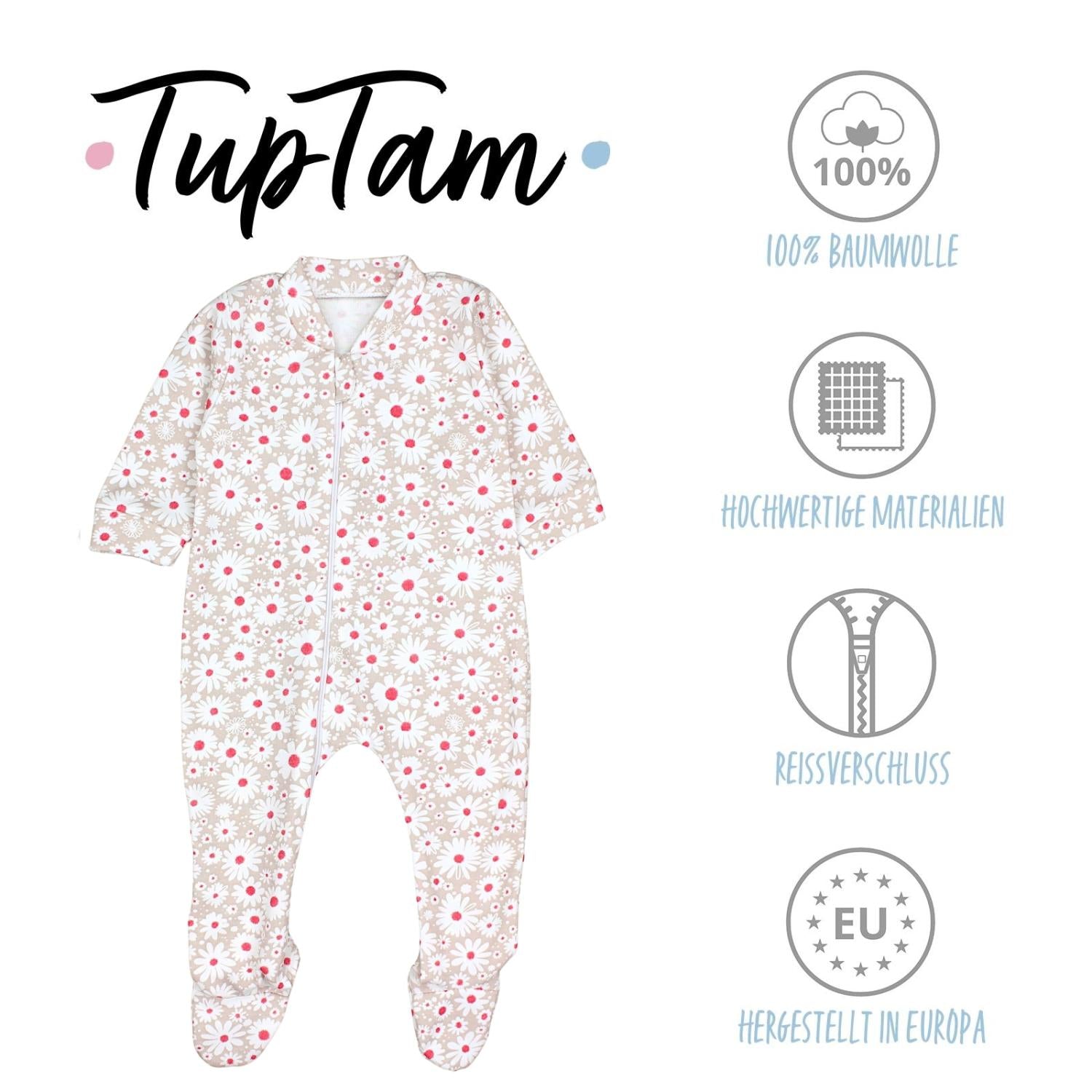 Schlafstrampler mit Fuß - 3er Set