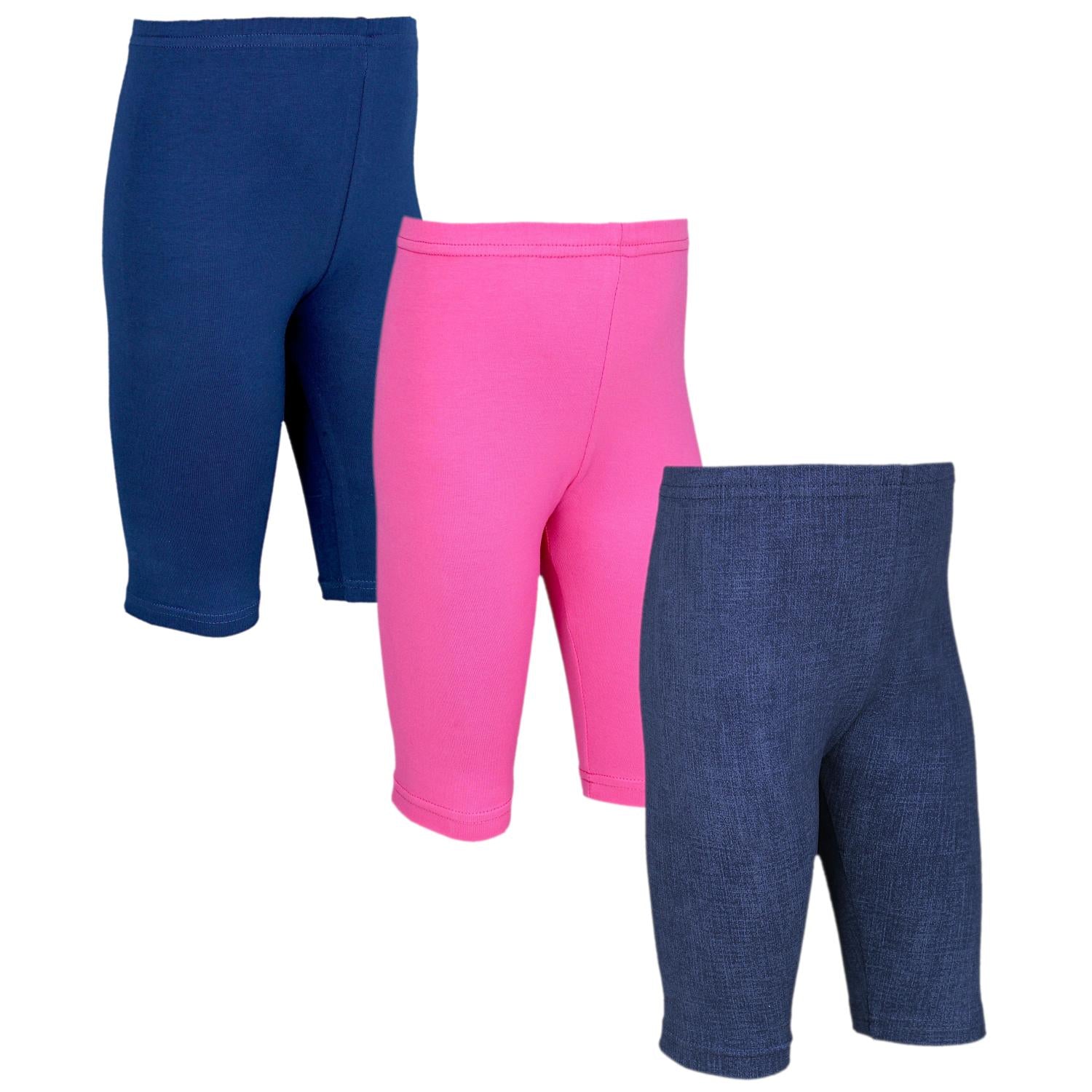 Kinder Leggings Kurz Radlerhose - 3er Set