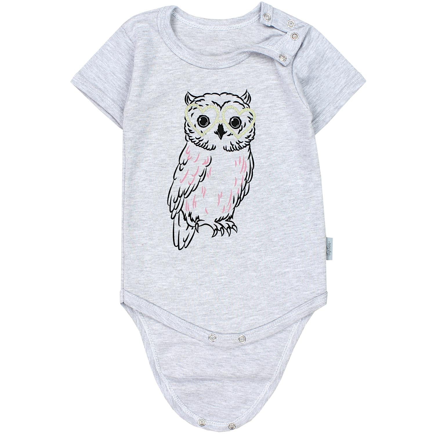 Baby Body Kurzarm in Unifarben - 5er Set