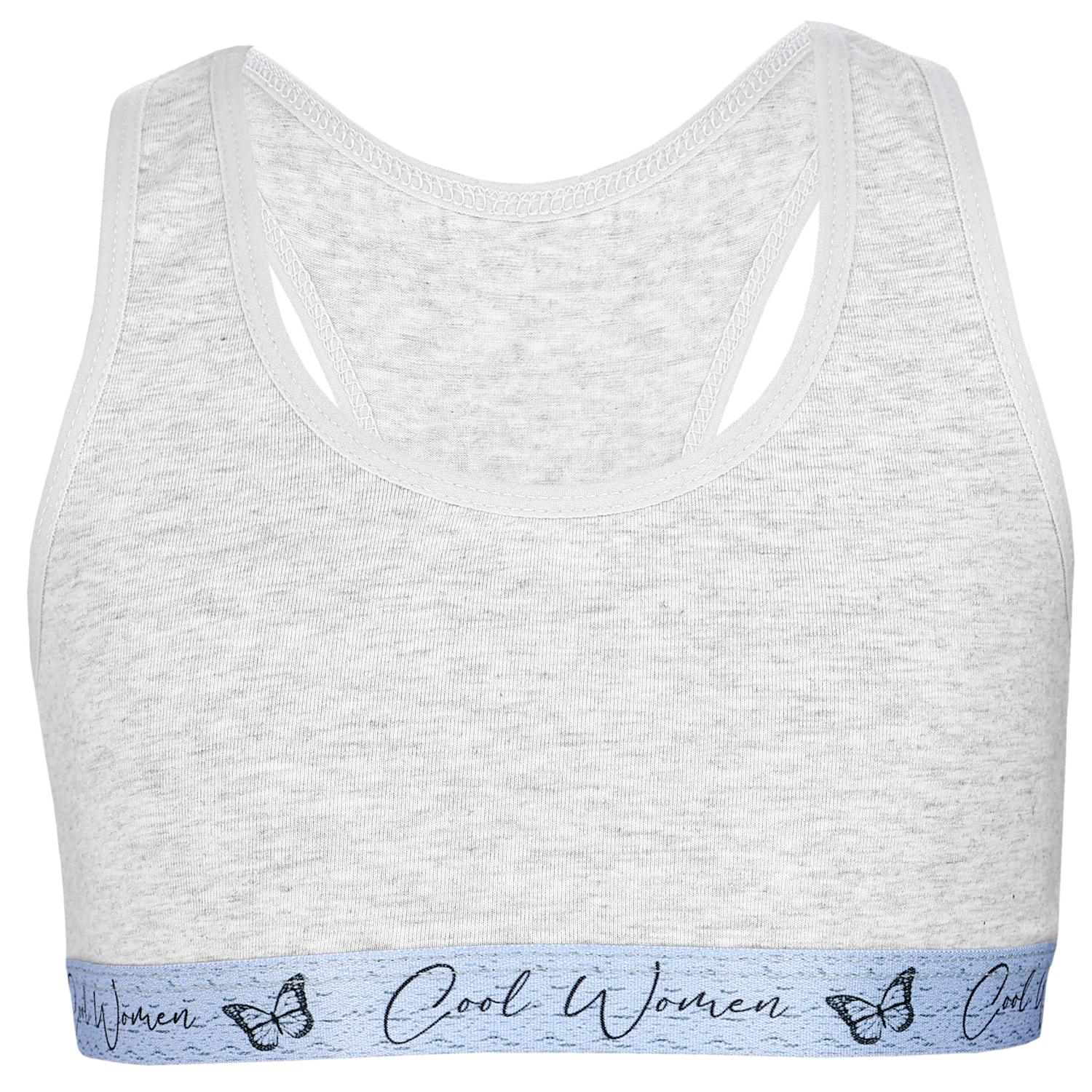 Mädchen Bustier mit breiten Trägern & Racerback (5er Pack)