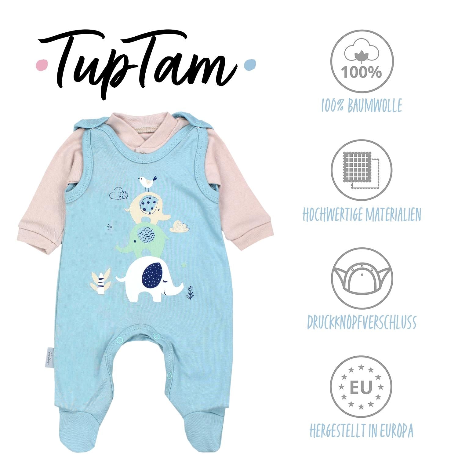 Strampler mit Langarmshirt- Set