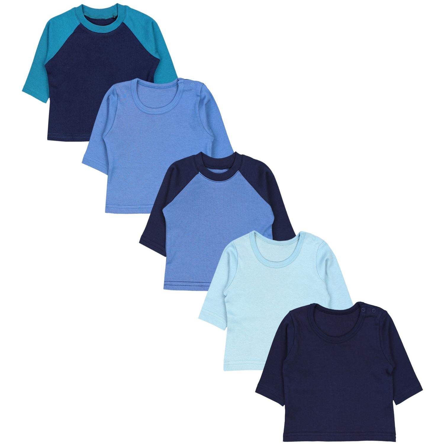 Langarmshirt - 5er Set