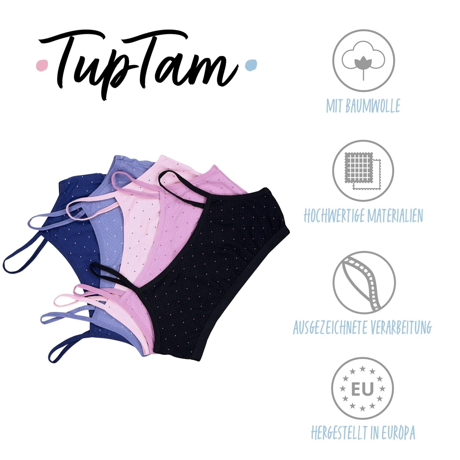 Mädchen Bustier - 5er Set