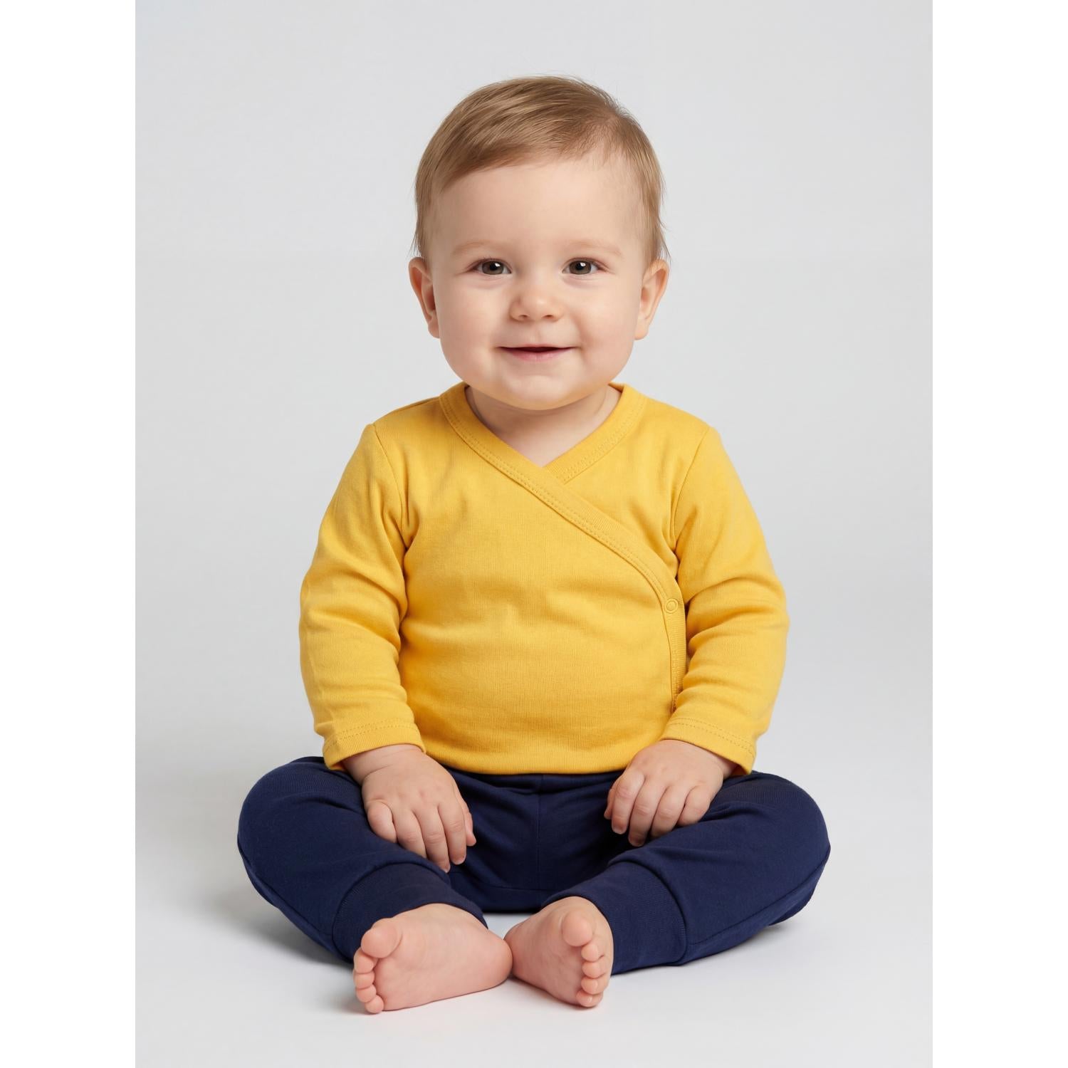 Langarm Wickelshirt - 5er Set