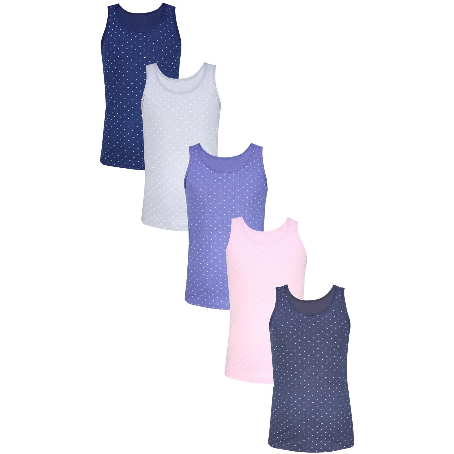 Unterhemd Ärmellos - 5er Set