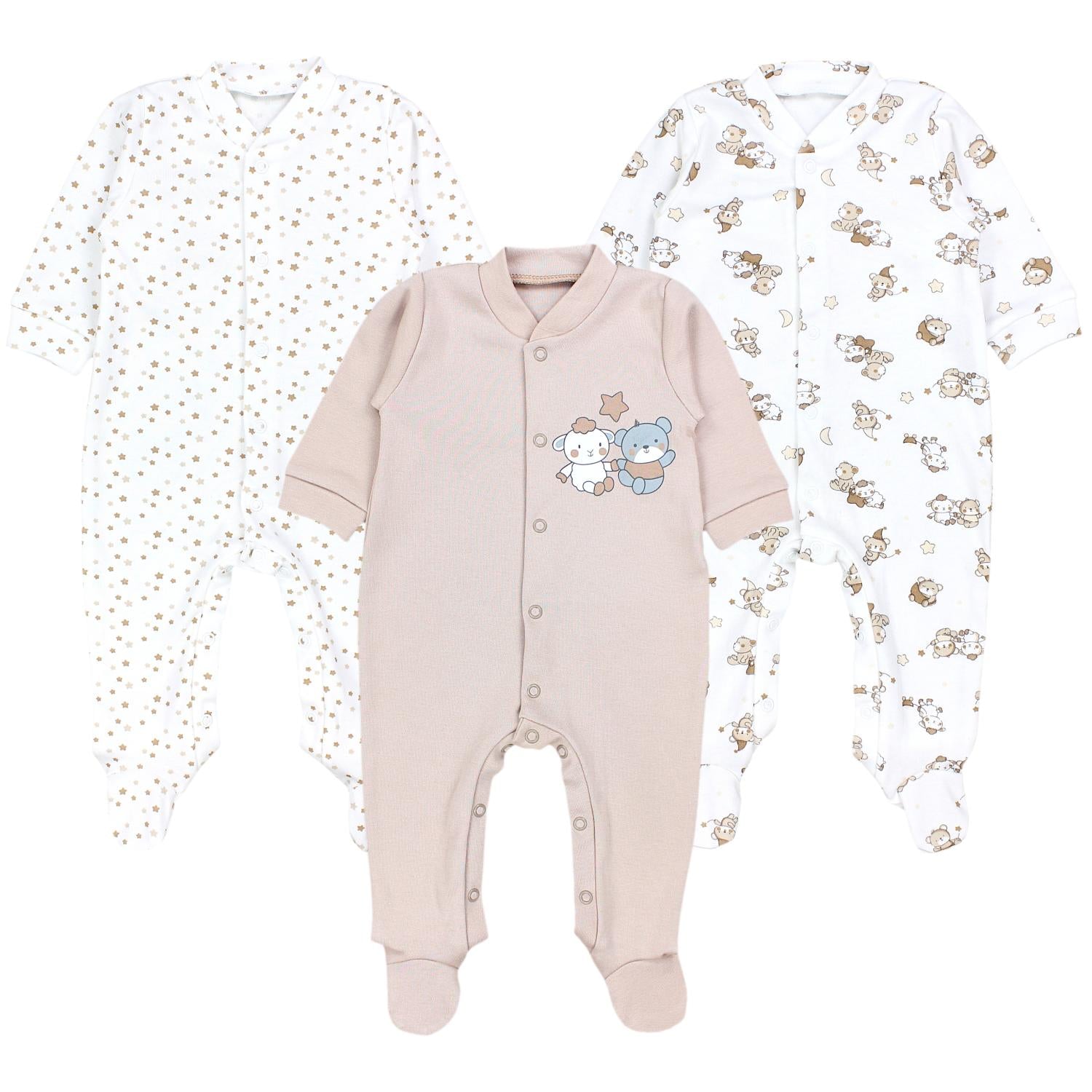 Schlafstrampler Langarm - 3er Set