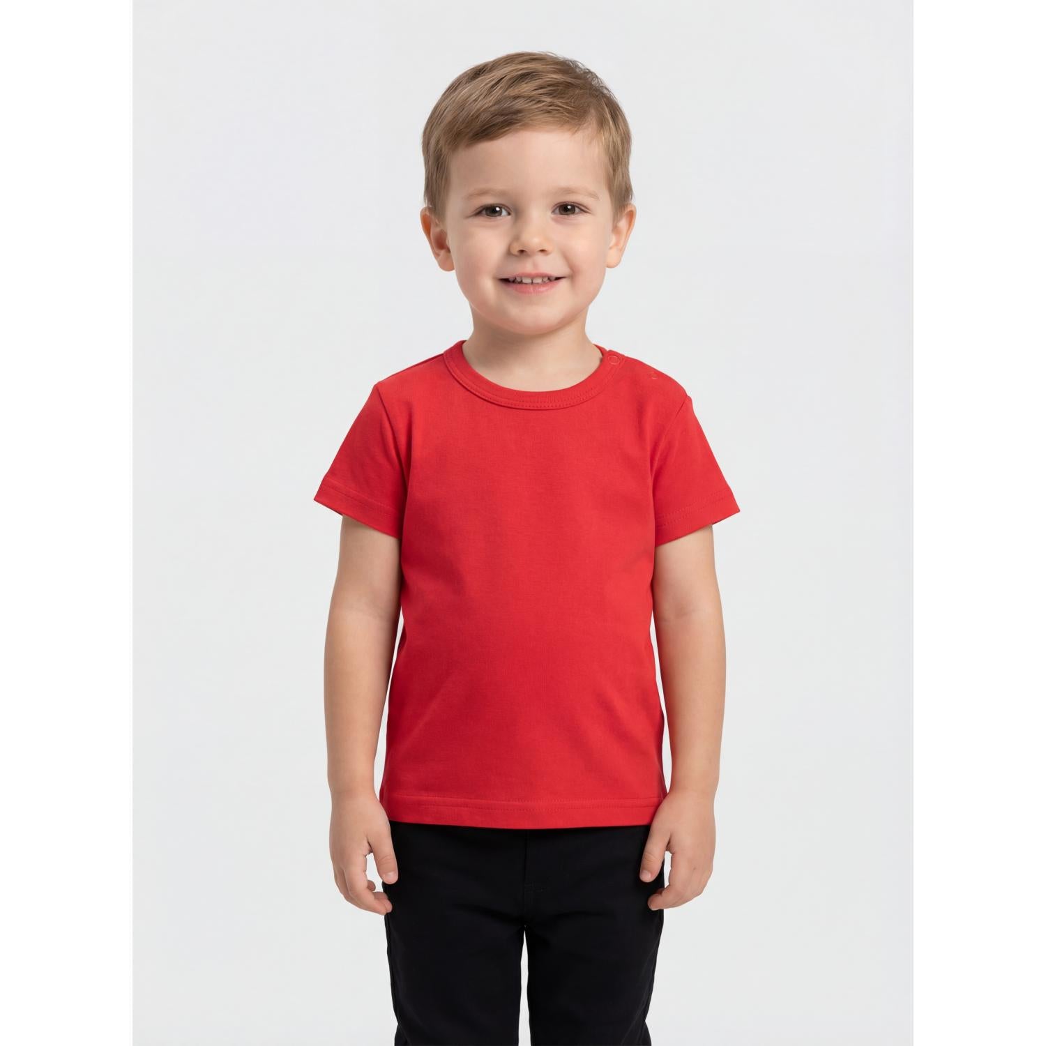 Kurzarm-Shirt mit Aufdruck - 5er Set