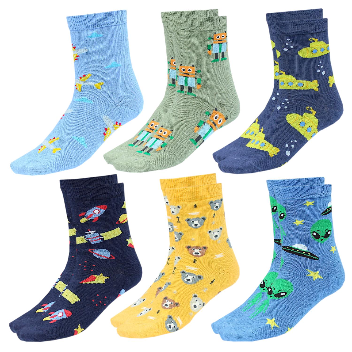 Kinder Socken - 6er Set