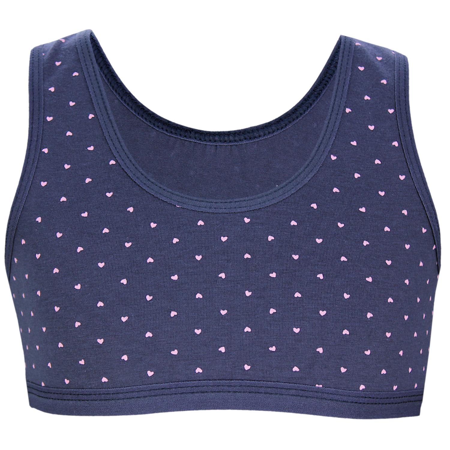 Mädchen Bustier breite Träger- 5er Set