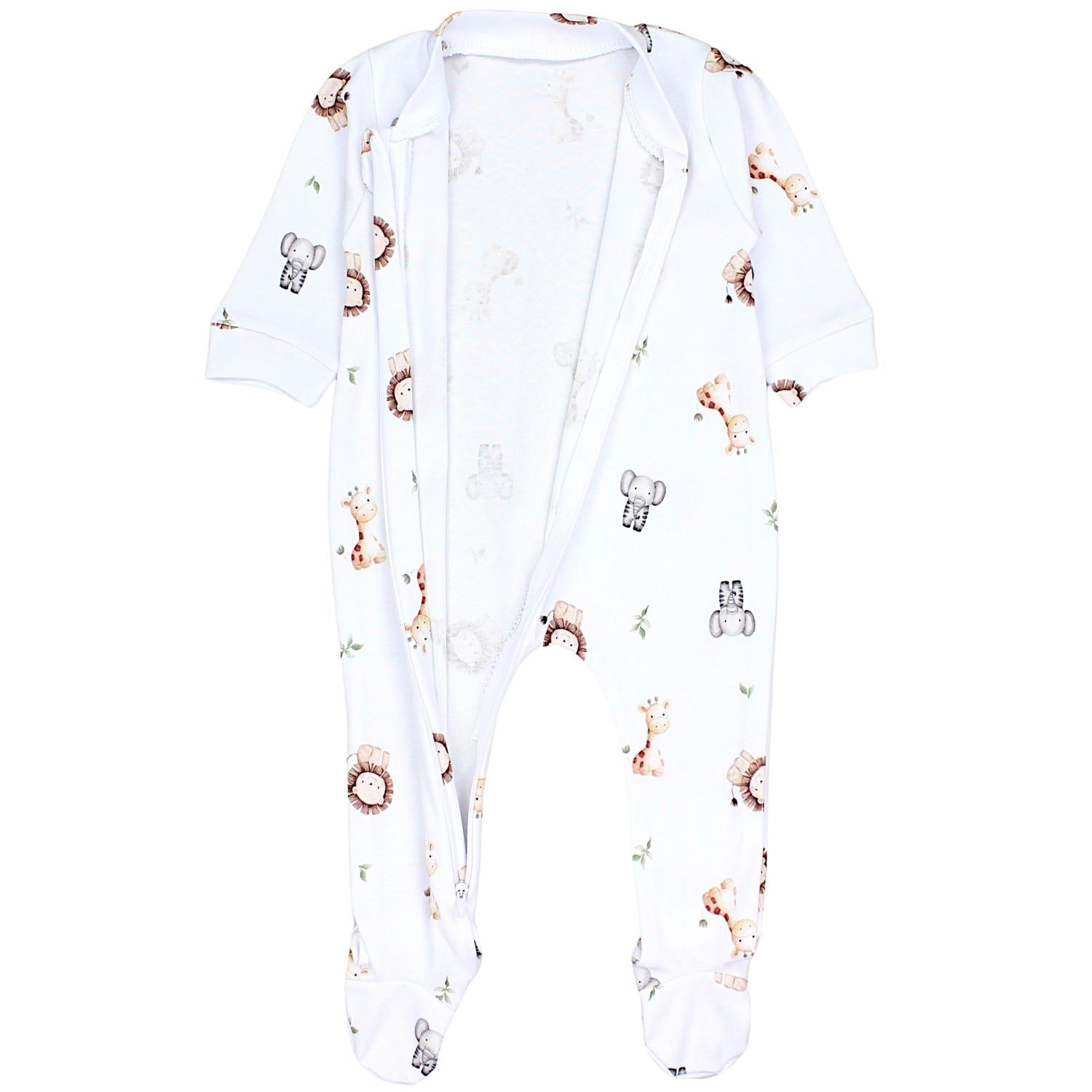 Schlafstrampler mit Fuß - 3er Set