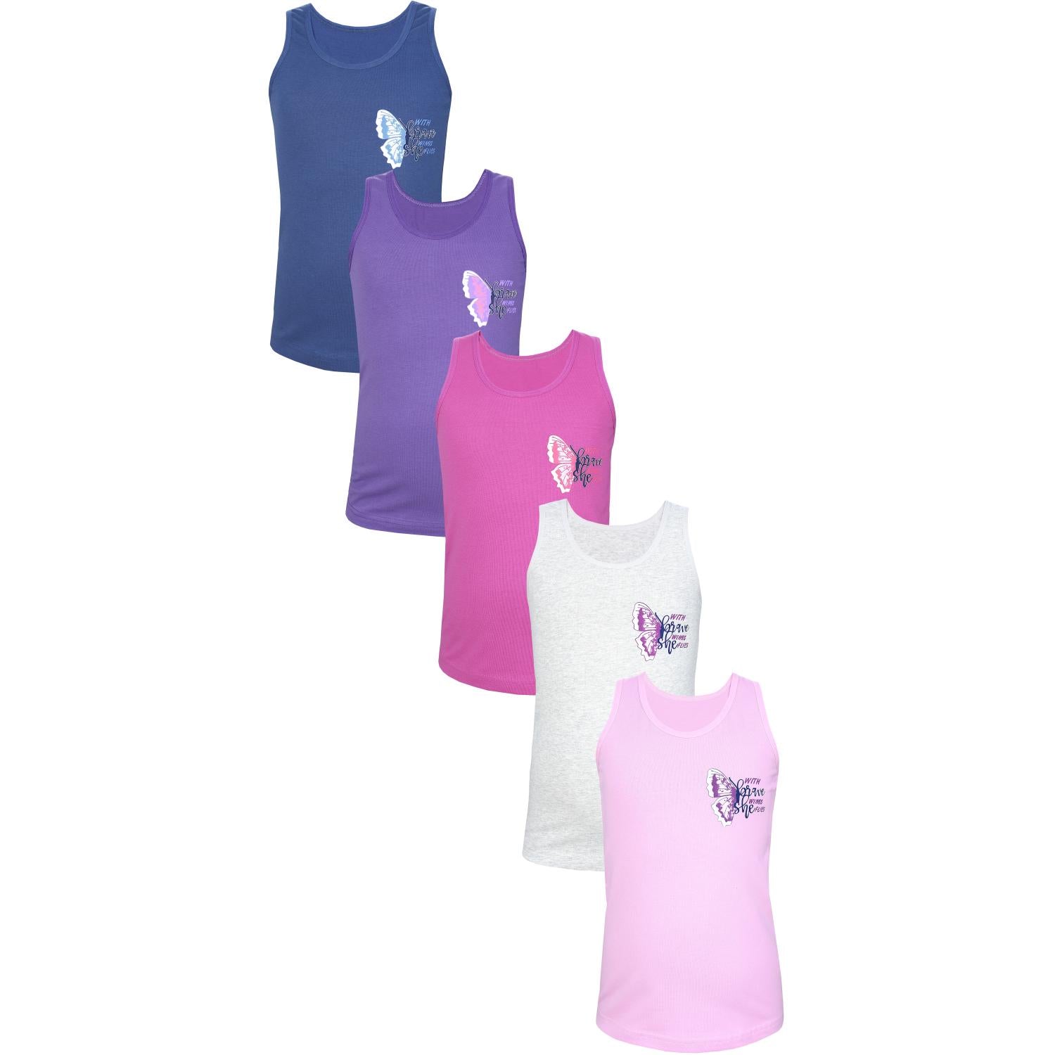 Unterhemd Ärmellos - 5er Set