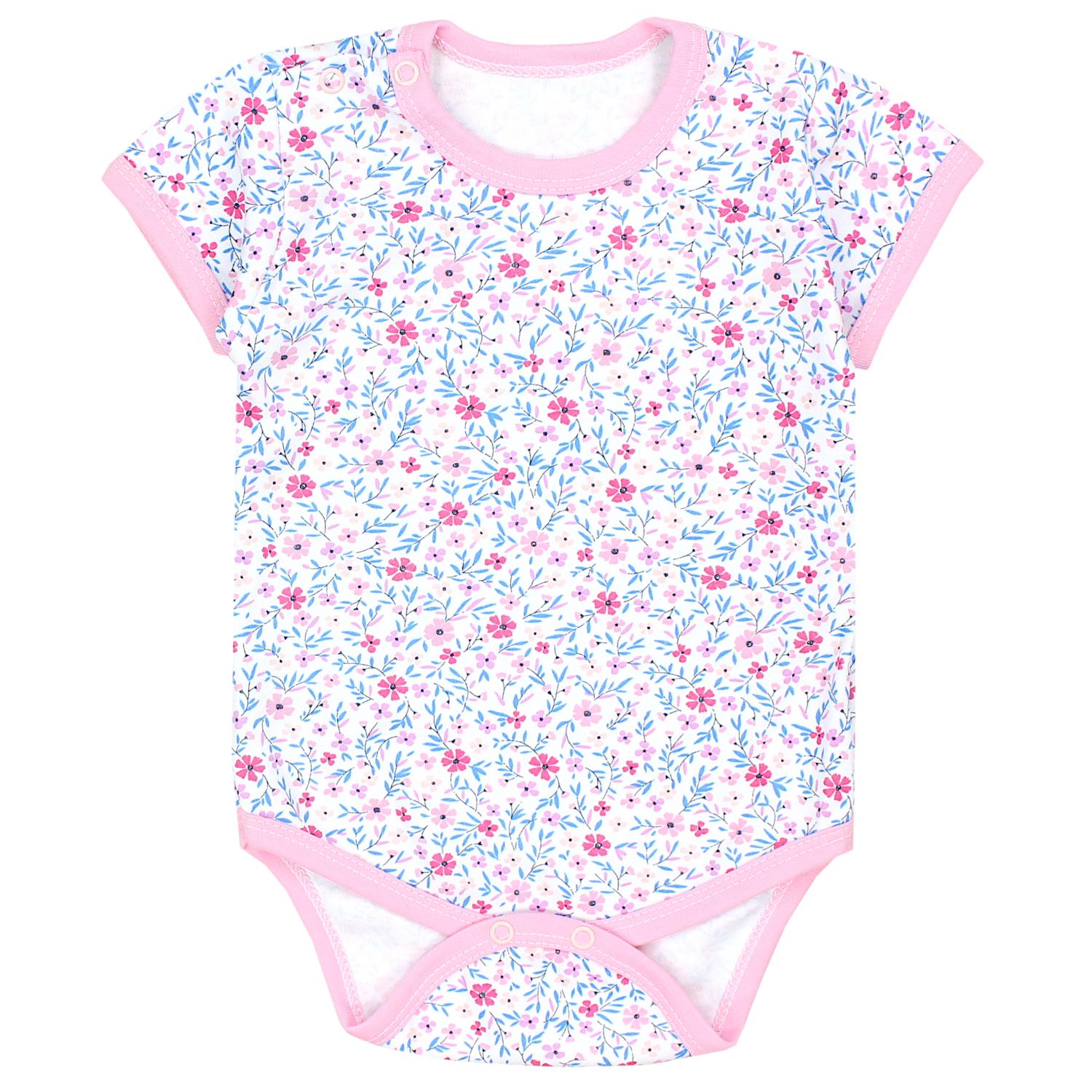 Baby Body Kurzarm in Unifarben - 5er Set