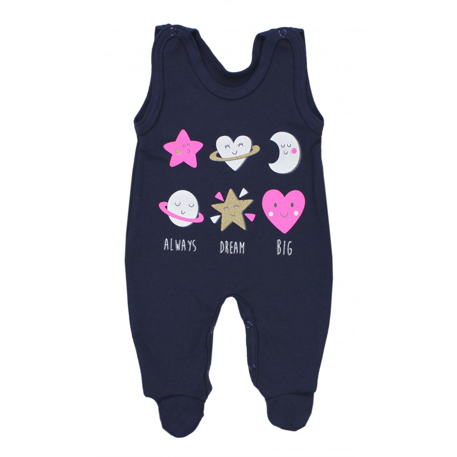 Strampler mit Aufdruck- 5er Pack