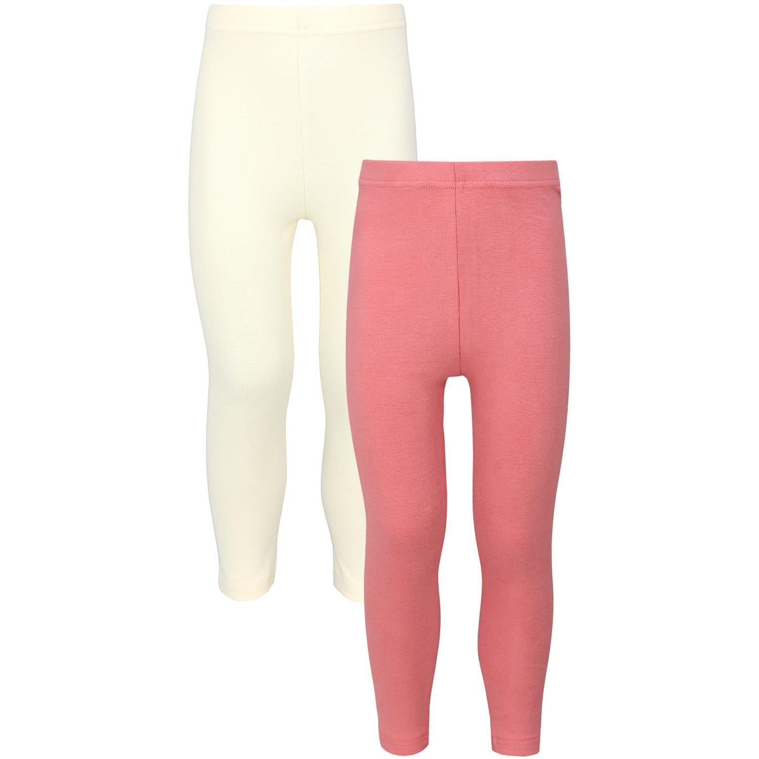 Weiche Leggings Mädchen 2er Pack