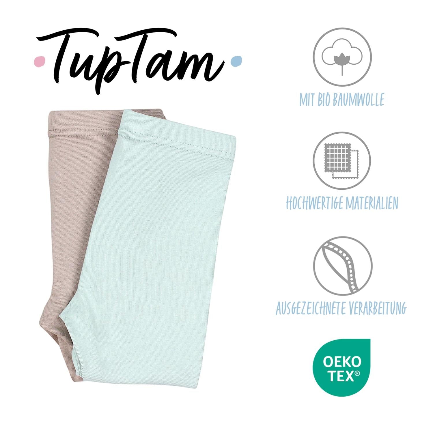 Weiche Leggings Mädchen 2er Pack